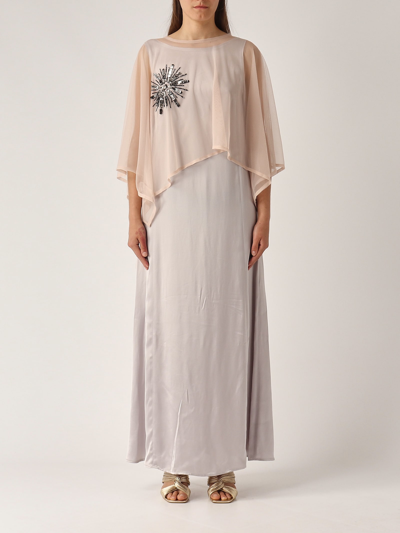 Maliparmi Cappa Precious Flowers Jacket In Neutral