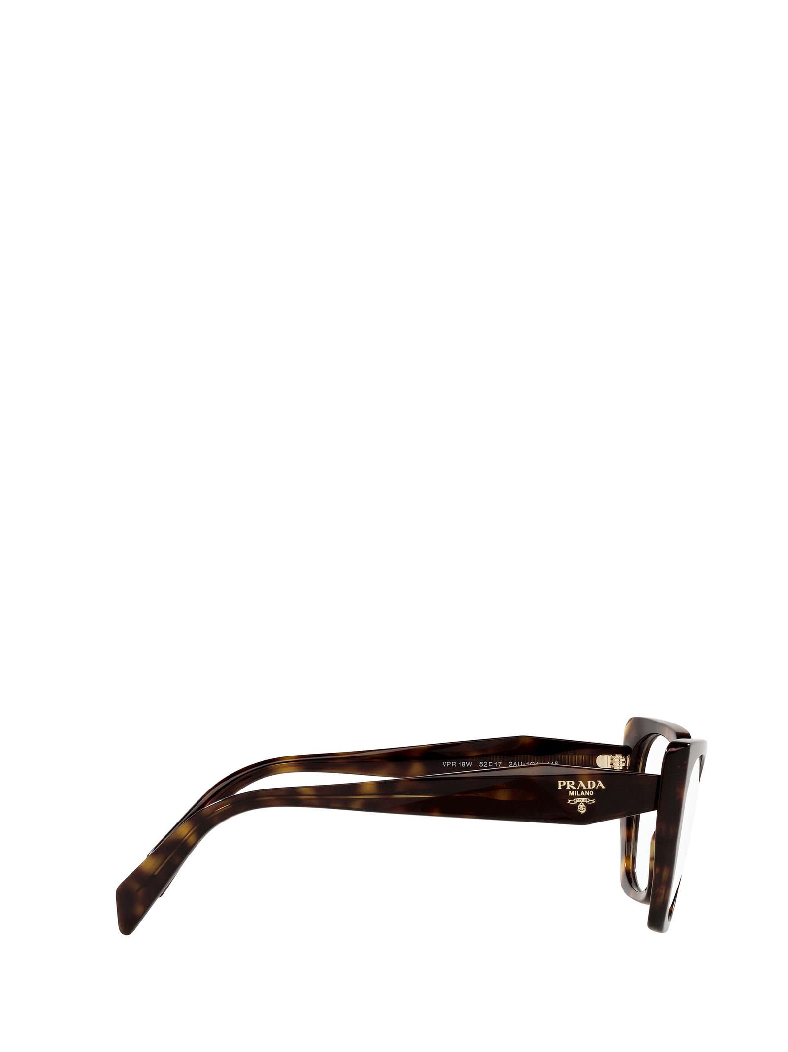 Shop Prada Pr 18wv Tortoise Glasses