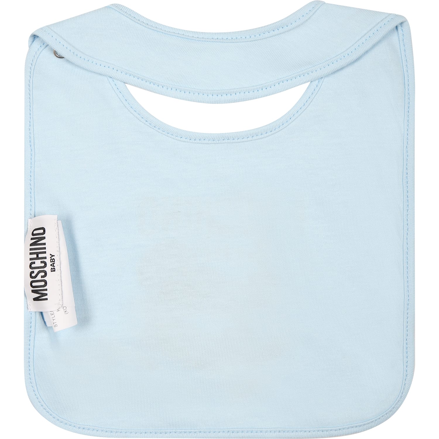Shop Moschino Light Blue Set For Baby Boy With Teddy Bear