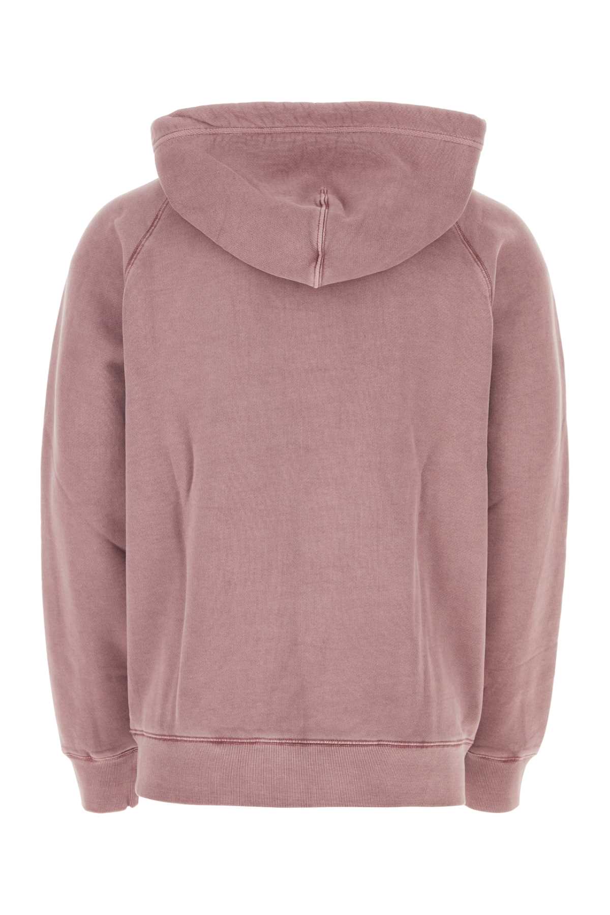Carhartt Antiqued Pink Cotton Hooded Taos Sweat In Blk