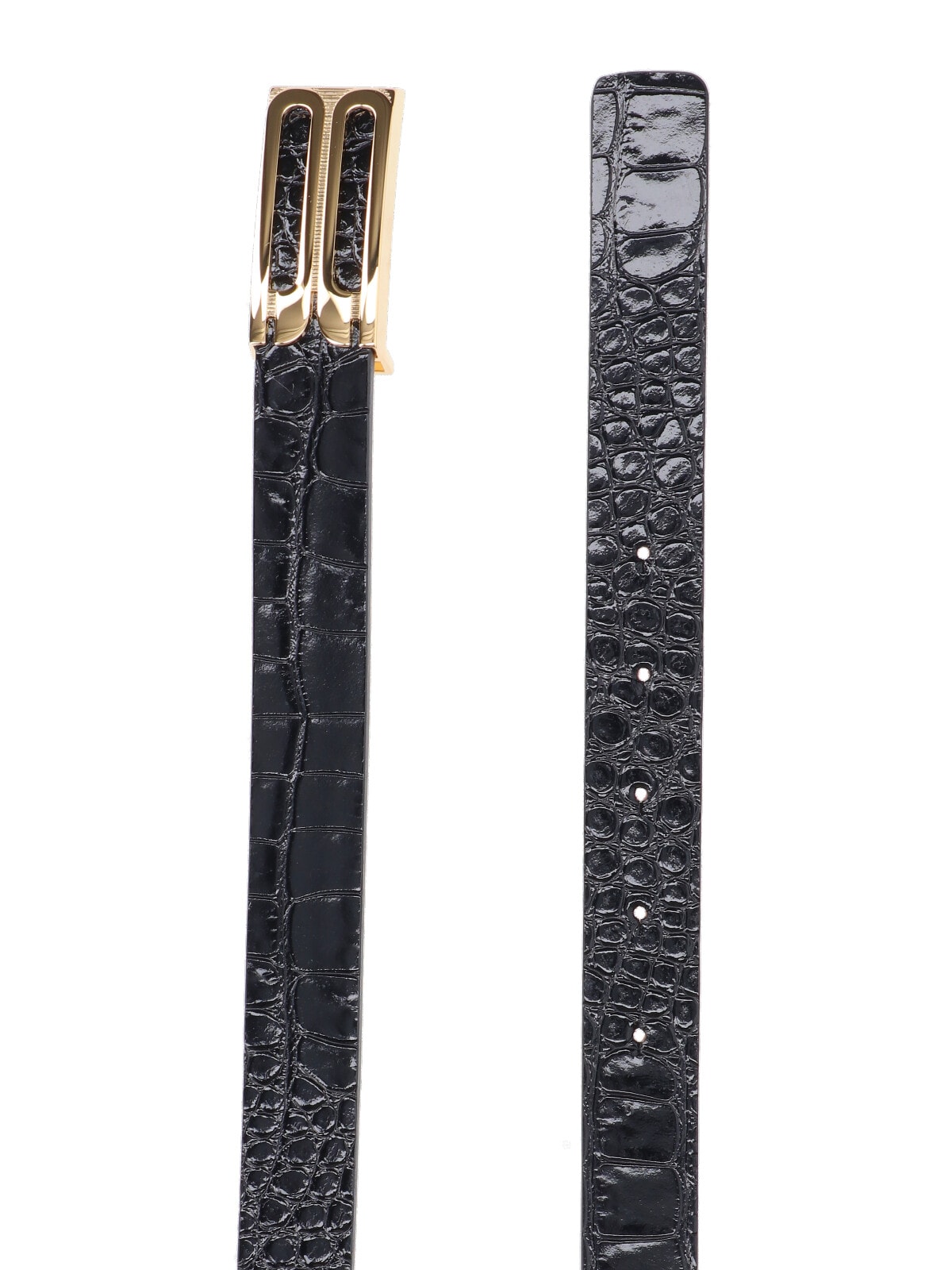 Victoria Beckham Jumbo Frame Belt In Black