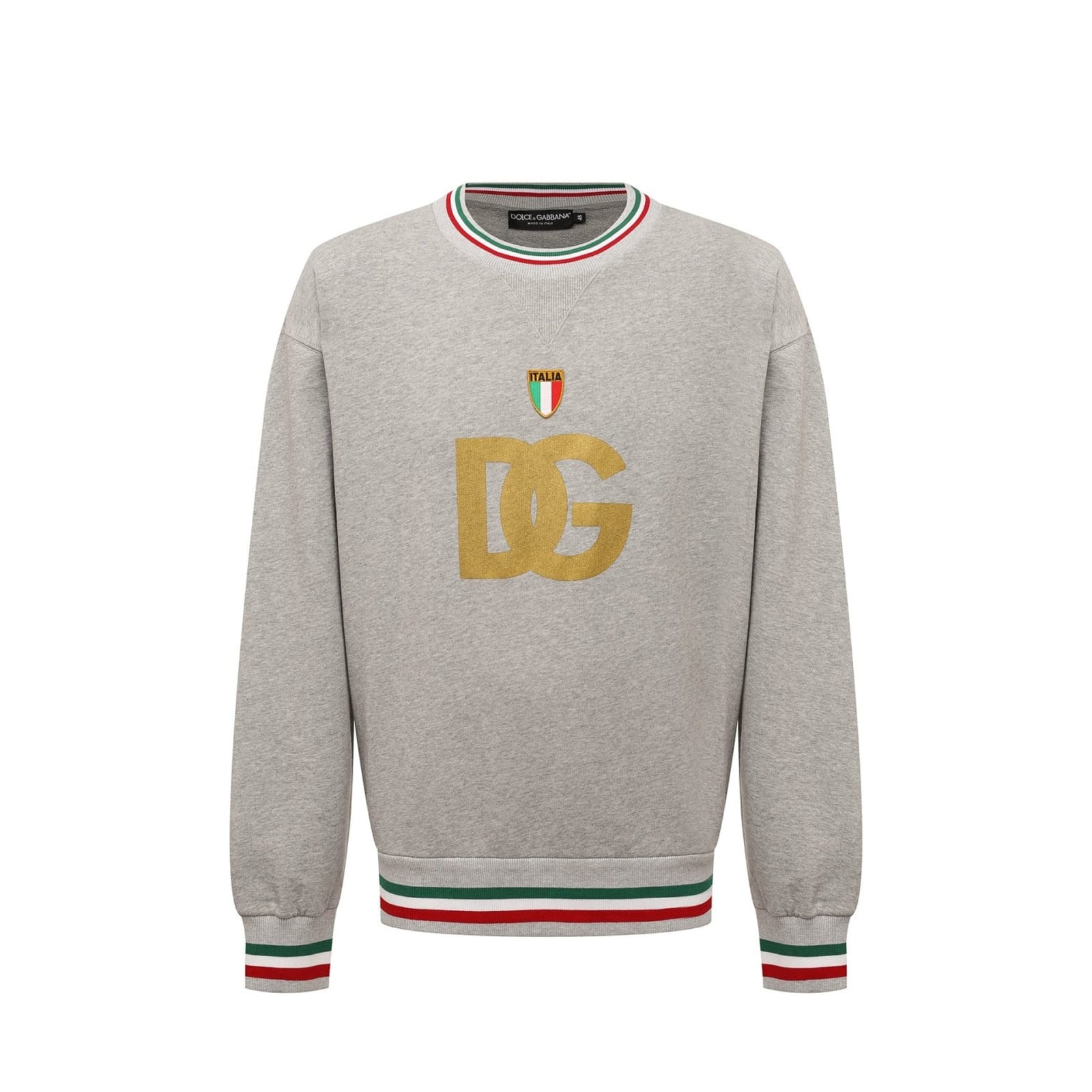 Shop Dolce & Gabbana Logo Sweatshirt In Gray