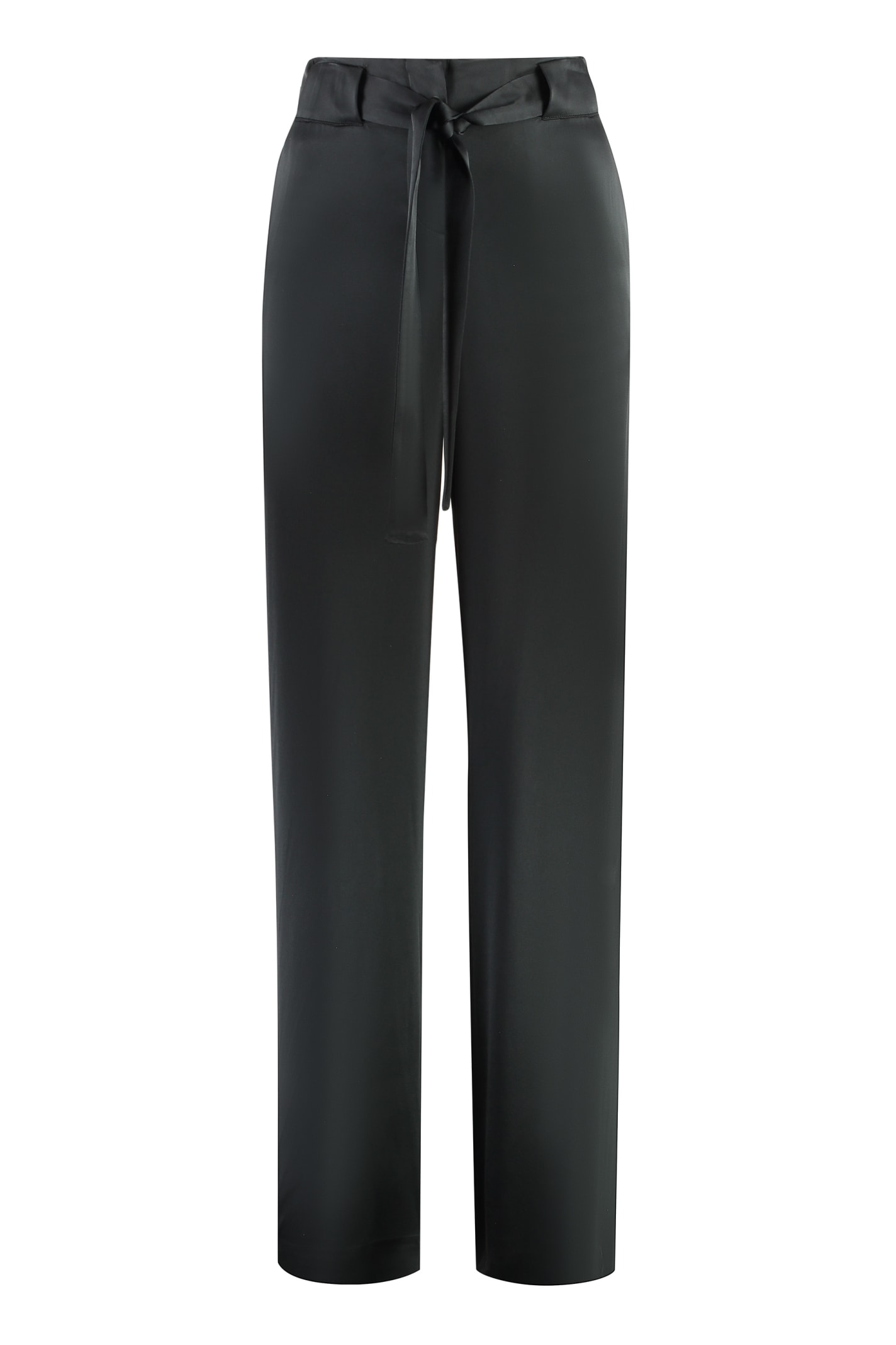 Tom Ford Satin Trousers In Black