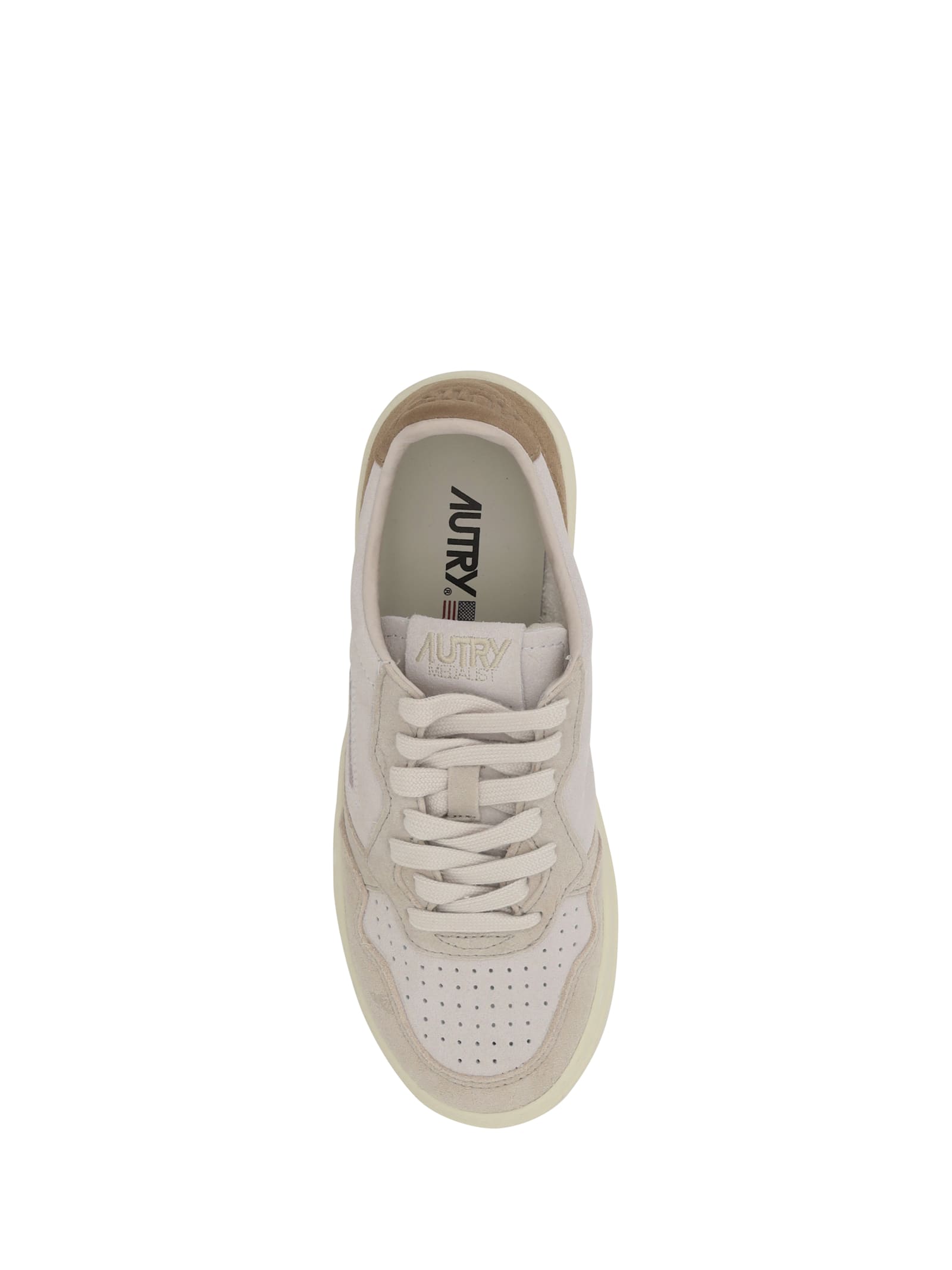 Autry Medalist Low Tric Suede Snd Cigar Sneakers In Multi