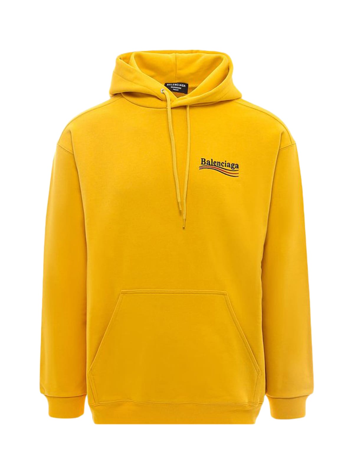 Balenciaga Medium Fit Hoodie In Yellow Black Red | ModeSens