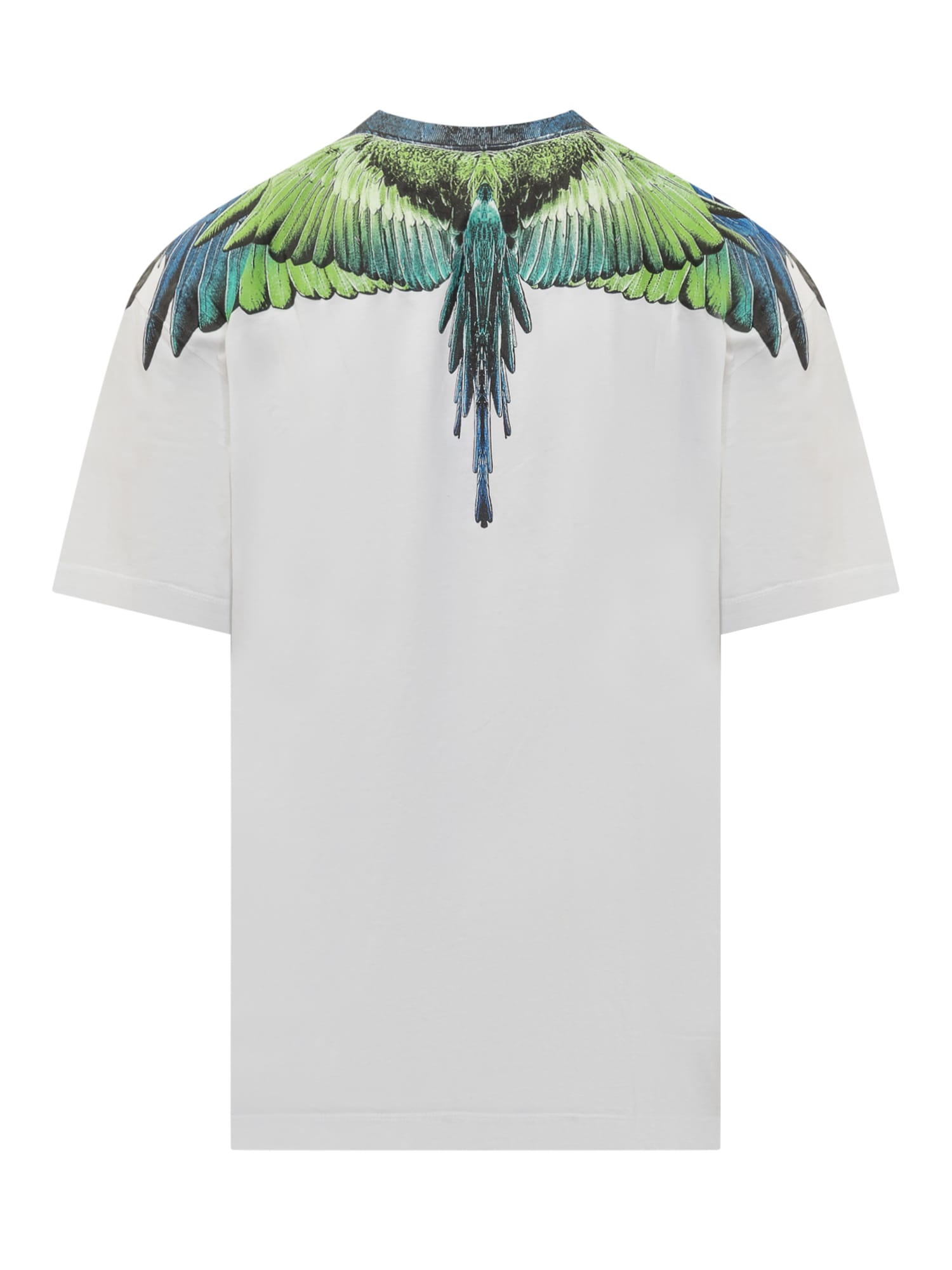 Shop Marcelo Burlon County Of Milan Icon Wings T-shirt In White Light Green