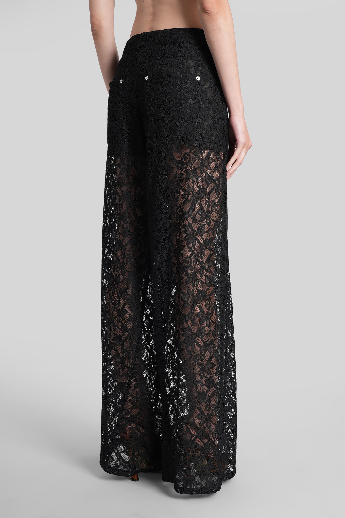 Blumarine Pants In Black Polyester In Black