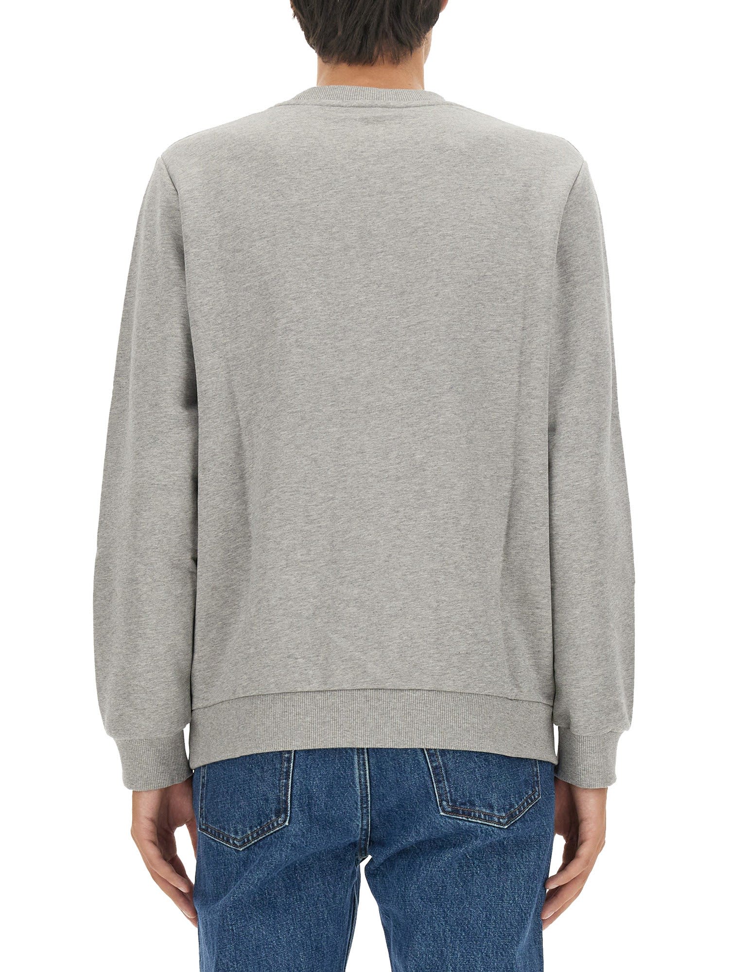 Apc A.p.c. Sweatshirt With Logo In Grigio