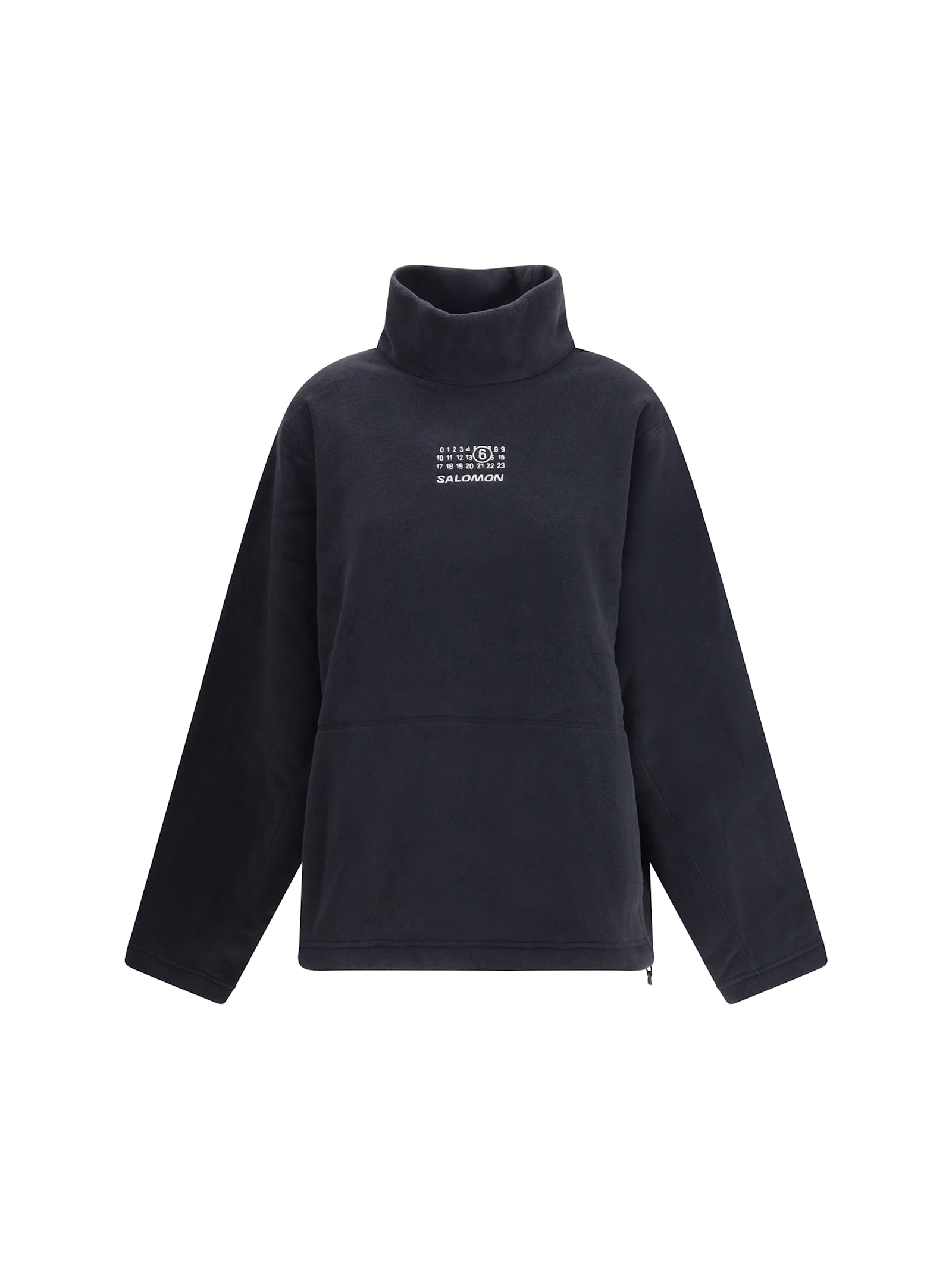 Mm6 Maison Margiela High-neck Drawstring Sweatshirt From The Salomon X Mm6 In Blue