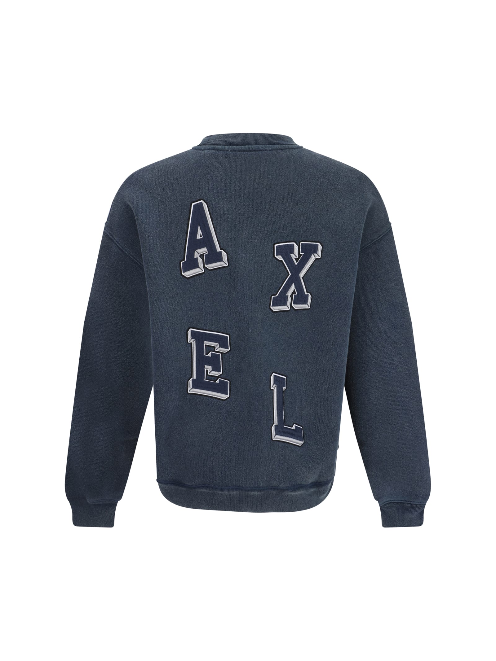 Shop Axel Arigato Typo Sweatshirt In Navy