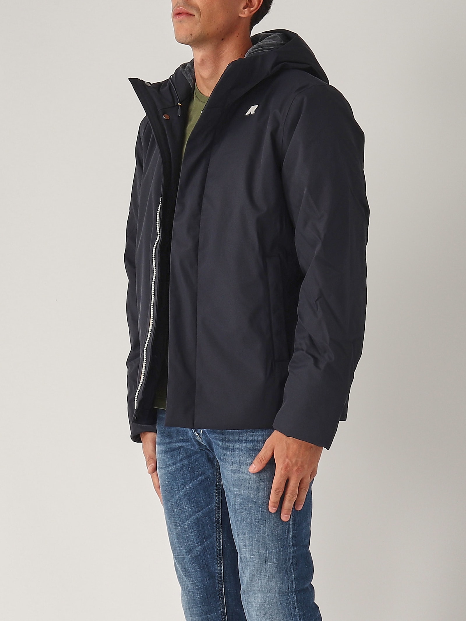 Shop K-way Jacko Twill Marmotta Jacket In Navy