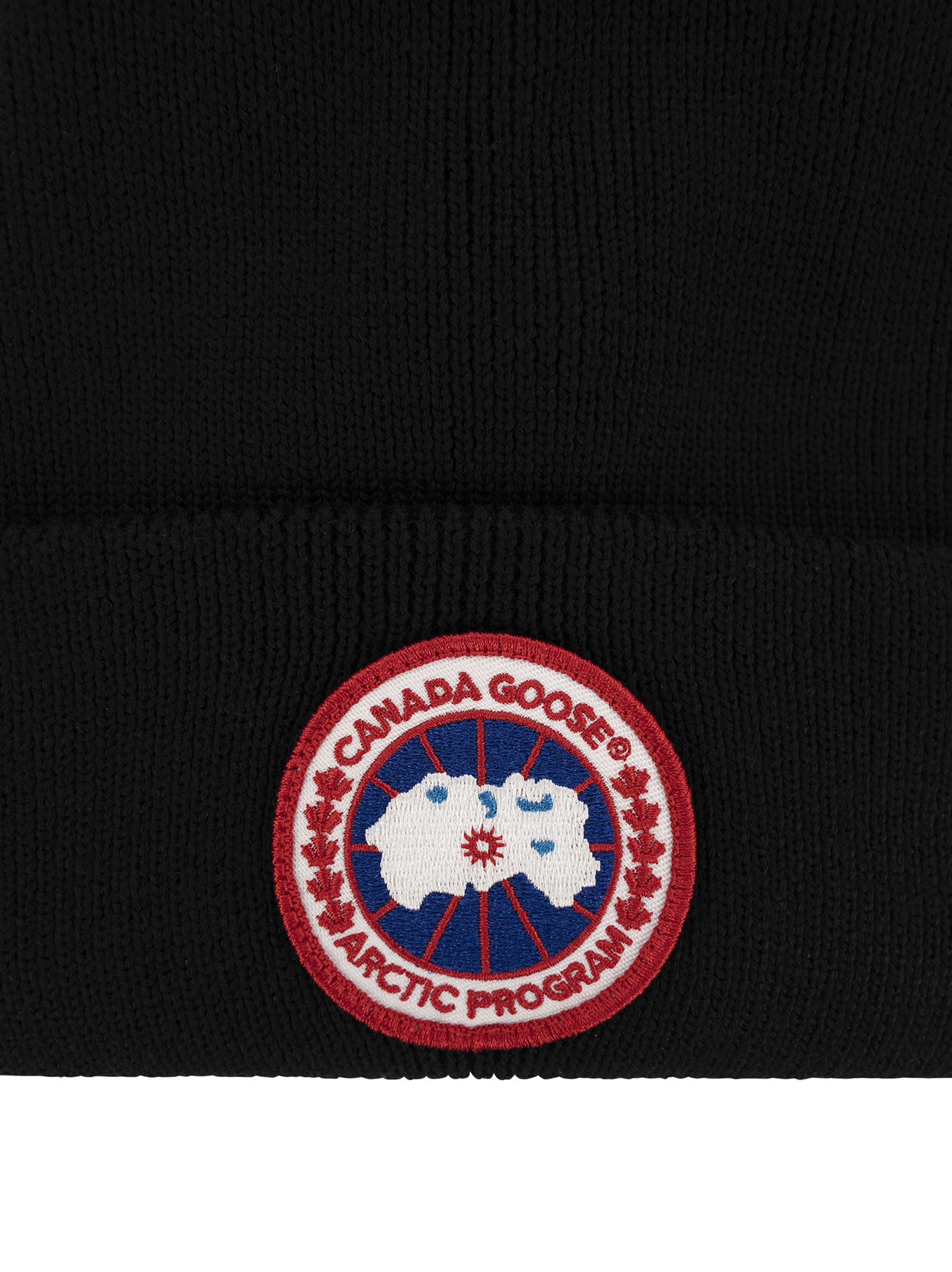 Shop Canada Goose Arctic Disc - Wool Cap In Black
