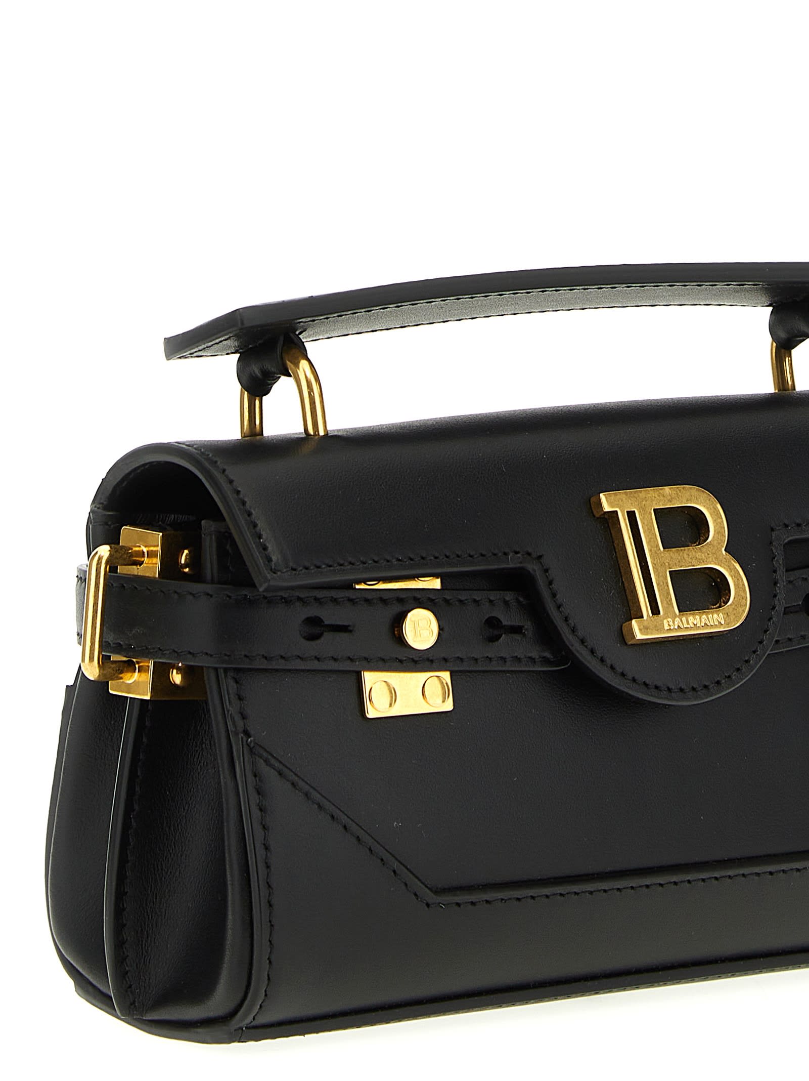 Shop Balmain B-buzz 19 Handbag In Noir