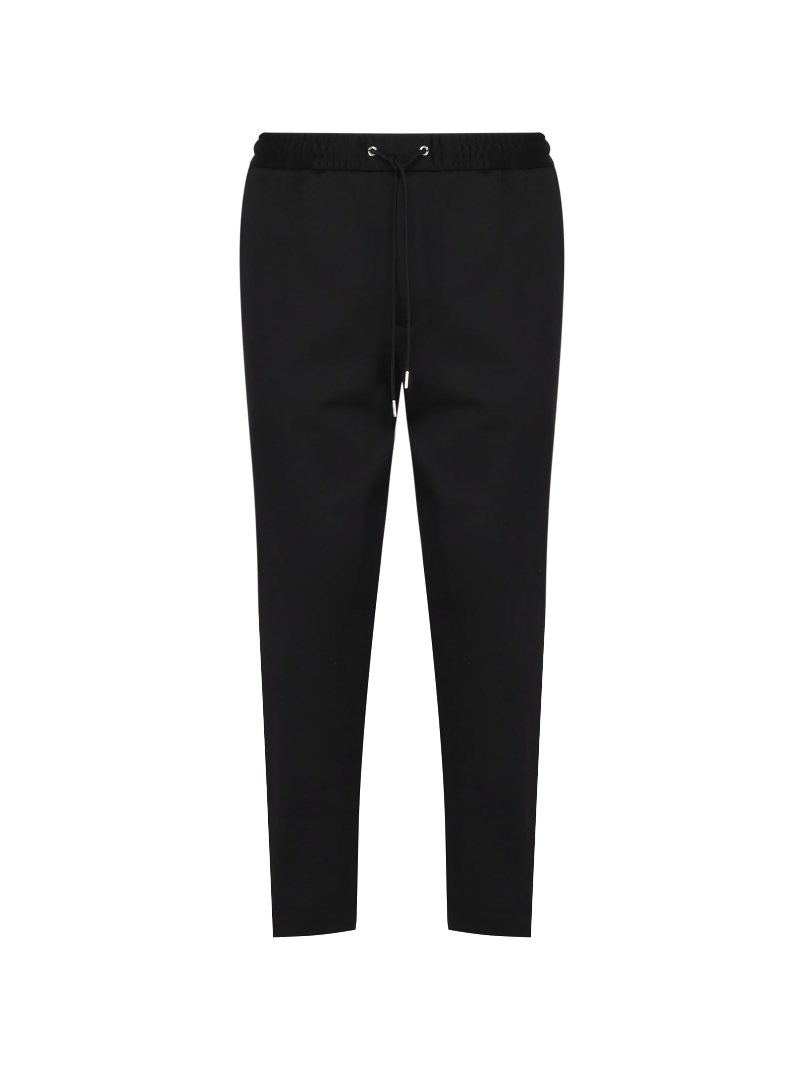 Shop Moncler Nylon Pants In Black