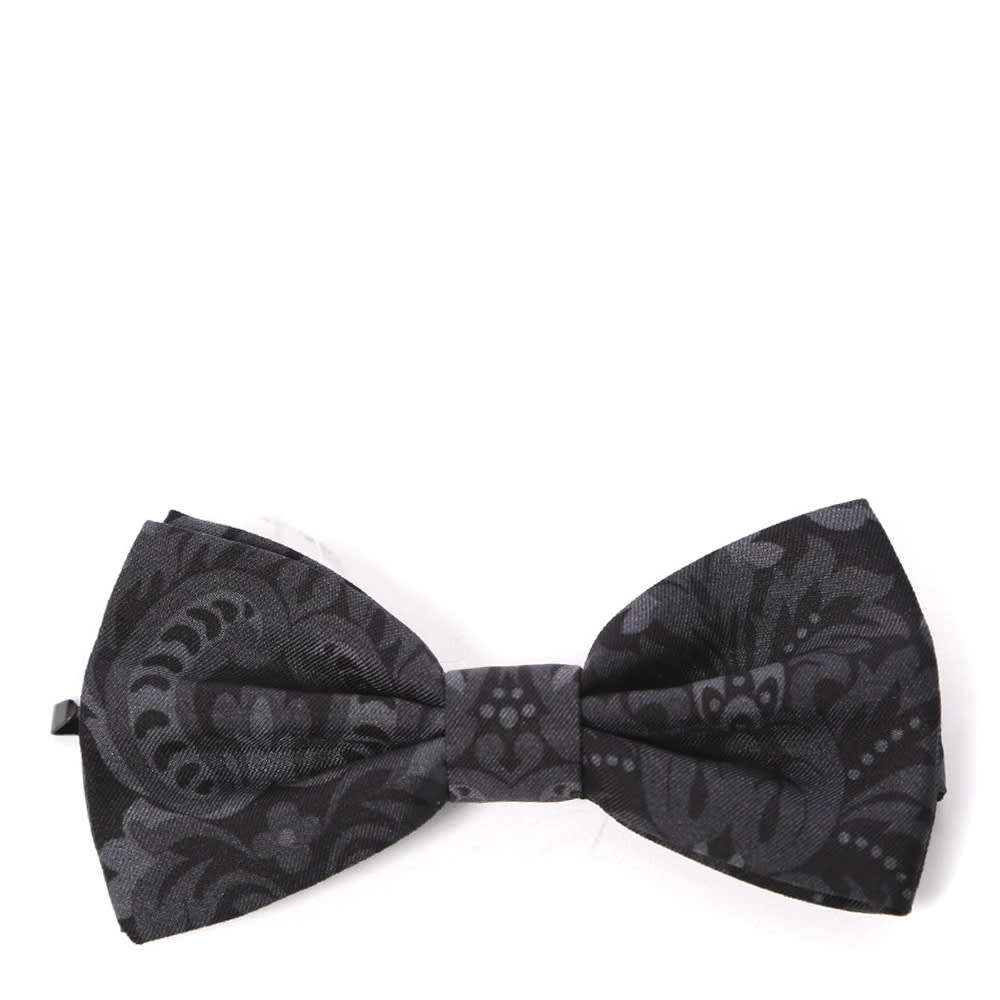 Silk Black Embroidery Tie