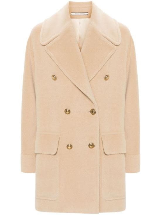 Shop Tagliatore Coat In Beige