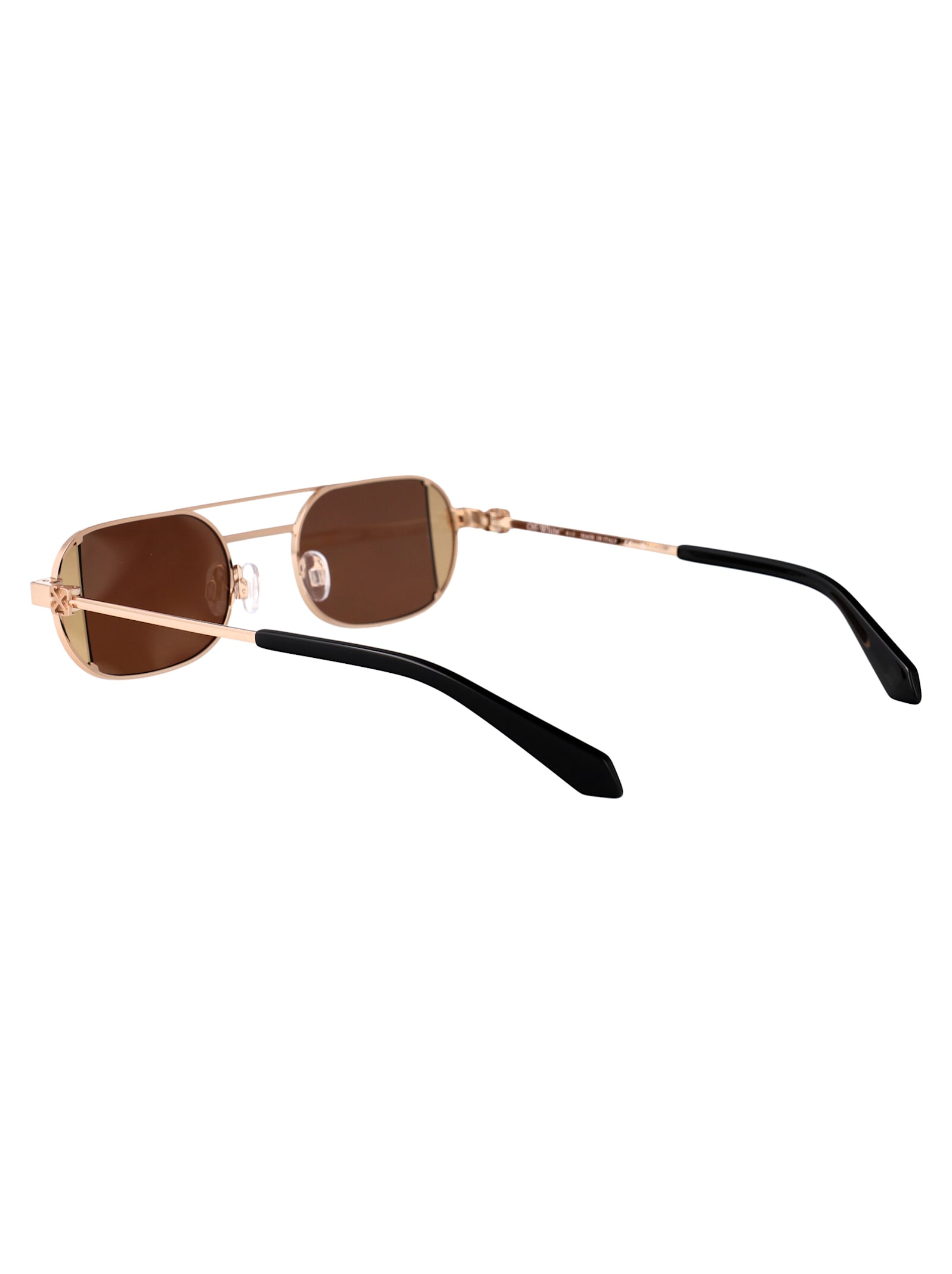 Off-white Lynn Sunglasses In Gold Brown