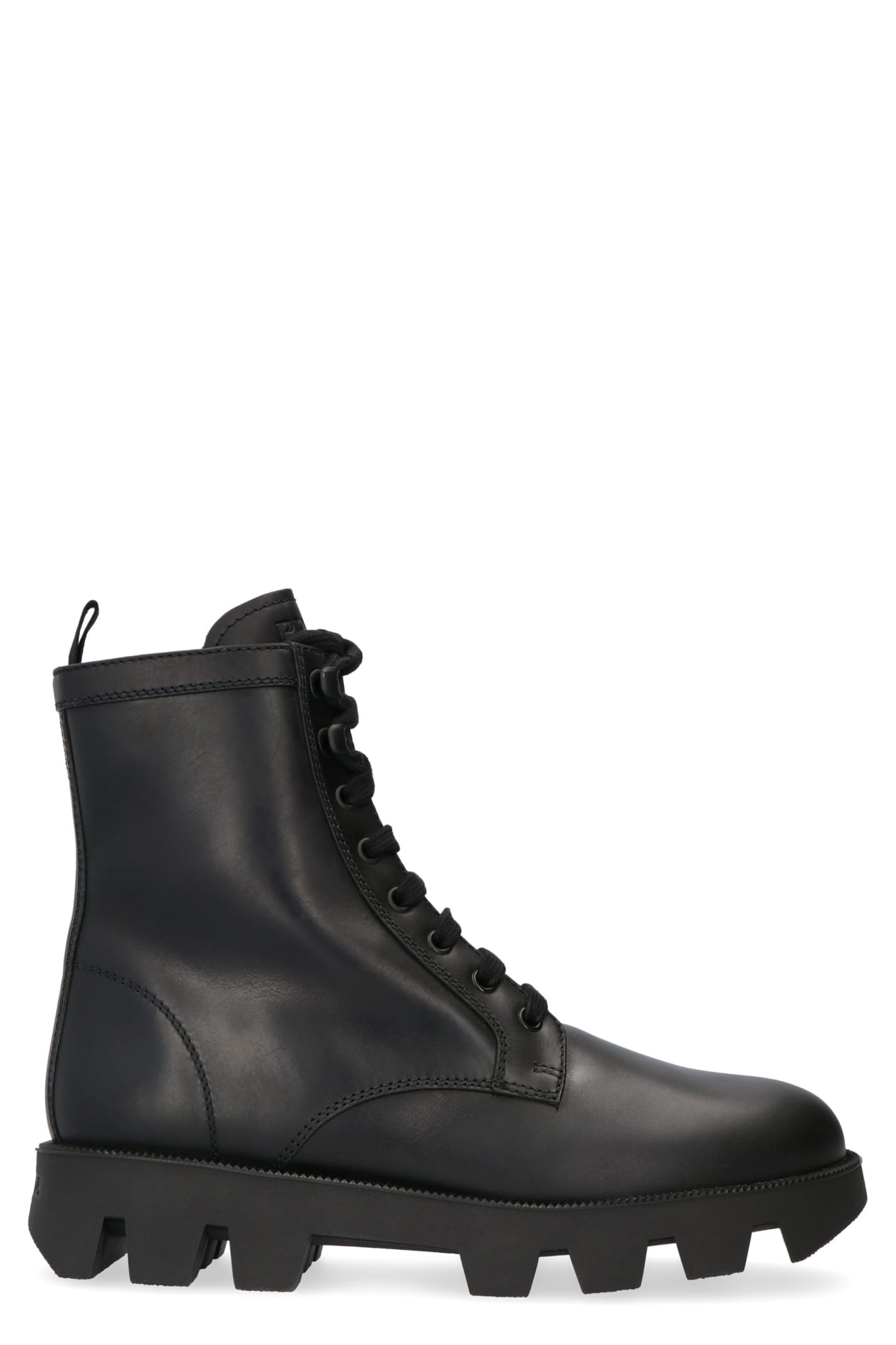 Prada Leather Combat Boots | Coshio Online Shop