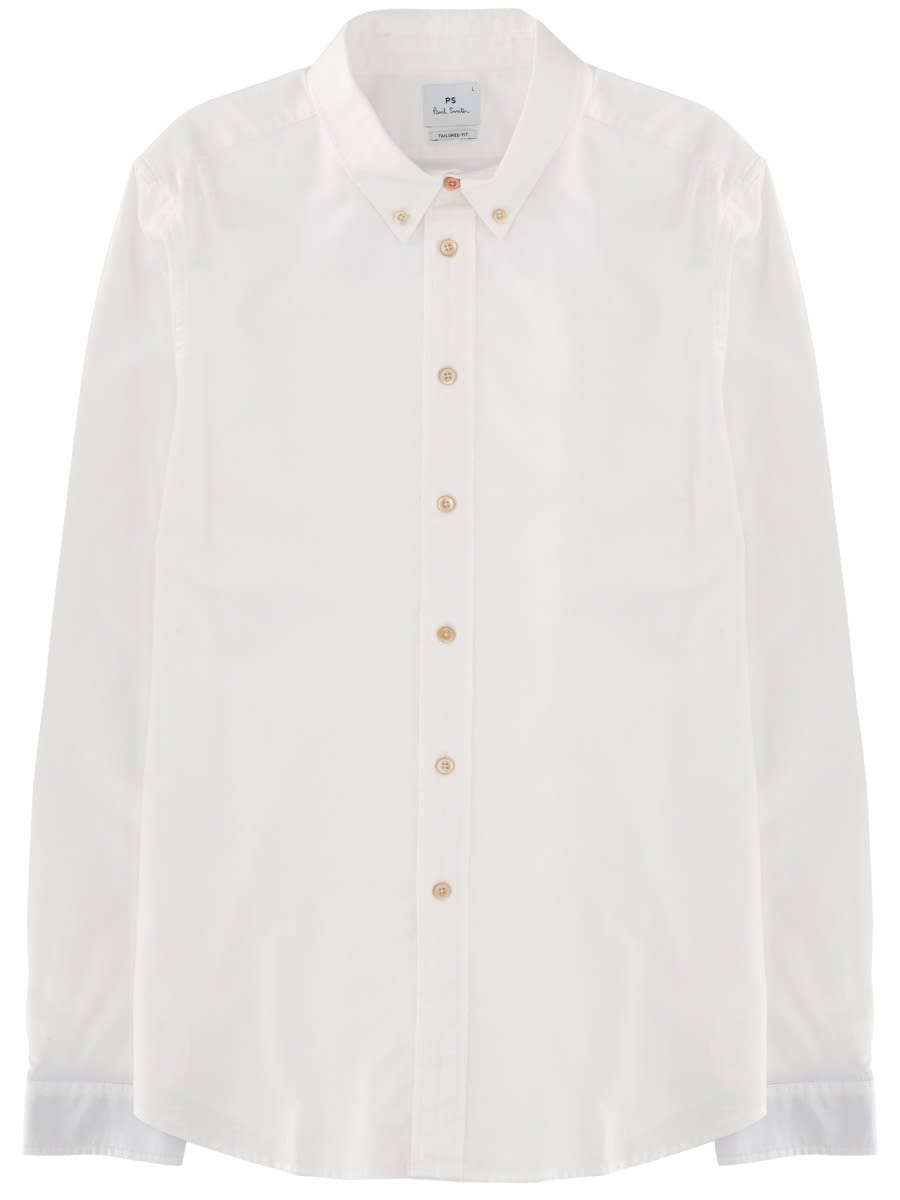Ps By Paul Smith Cotton Shirt In White