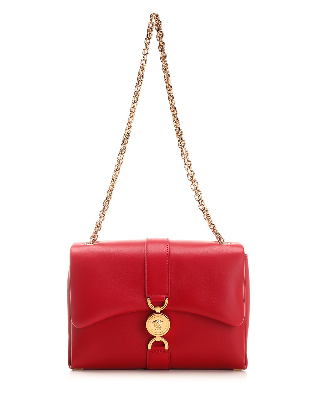 Shop Versace Kleio Shoulder Bag In Red