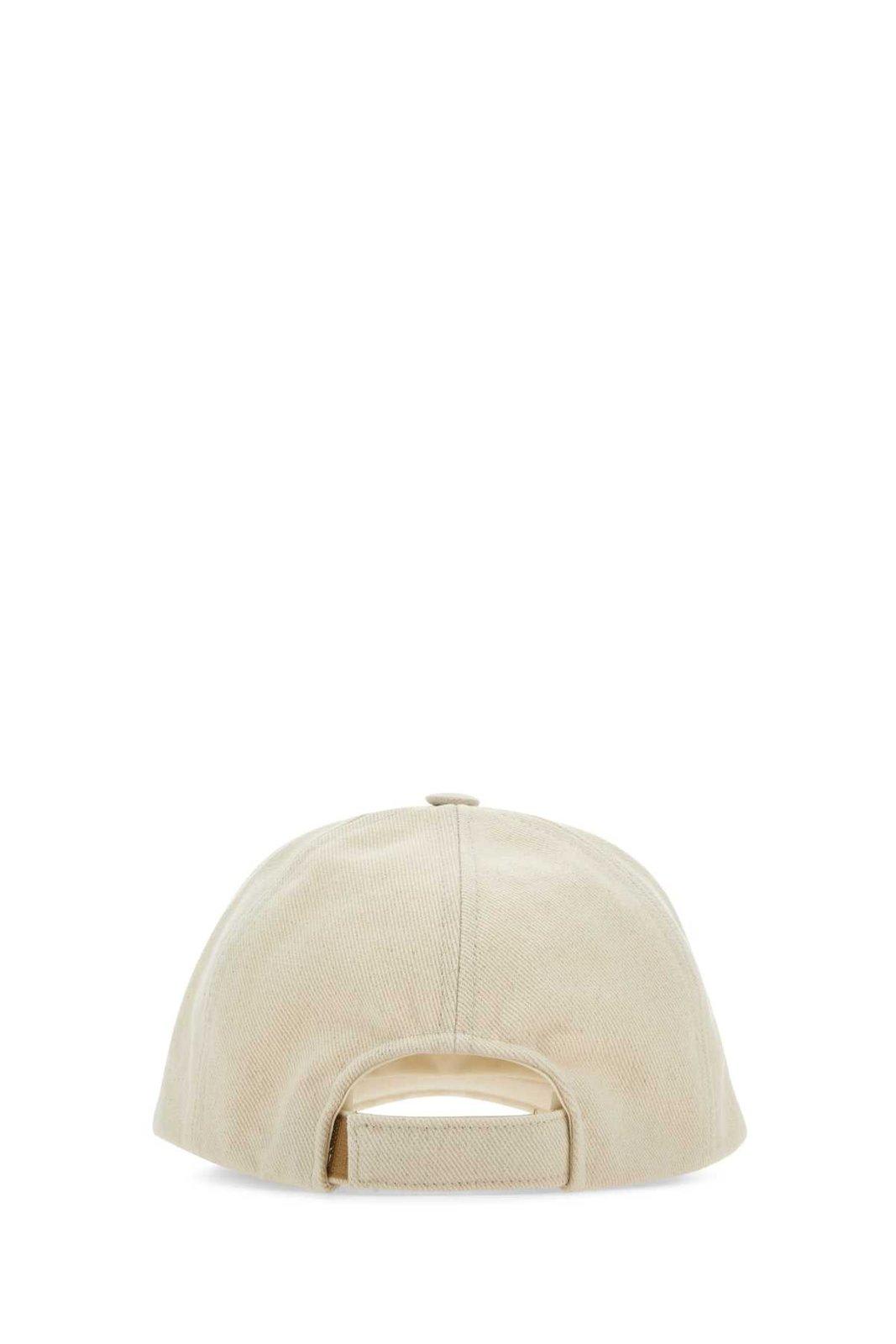 Shop Isabel Marant Logo Embroidered Baseball Cap In Beige