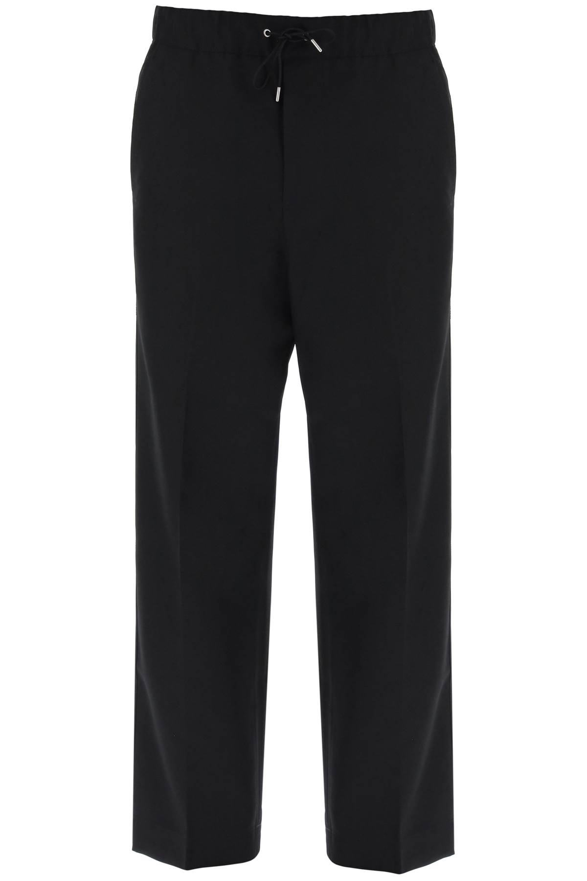 Shop Oamc Pants With Elasticated Waistband In Black