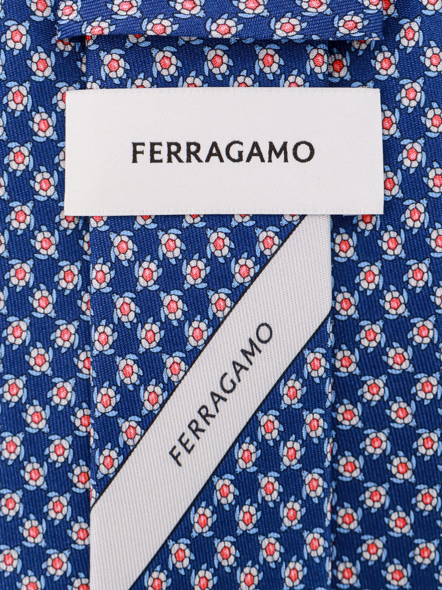 Shop Ferragamo Tie In Navy