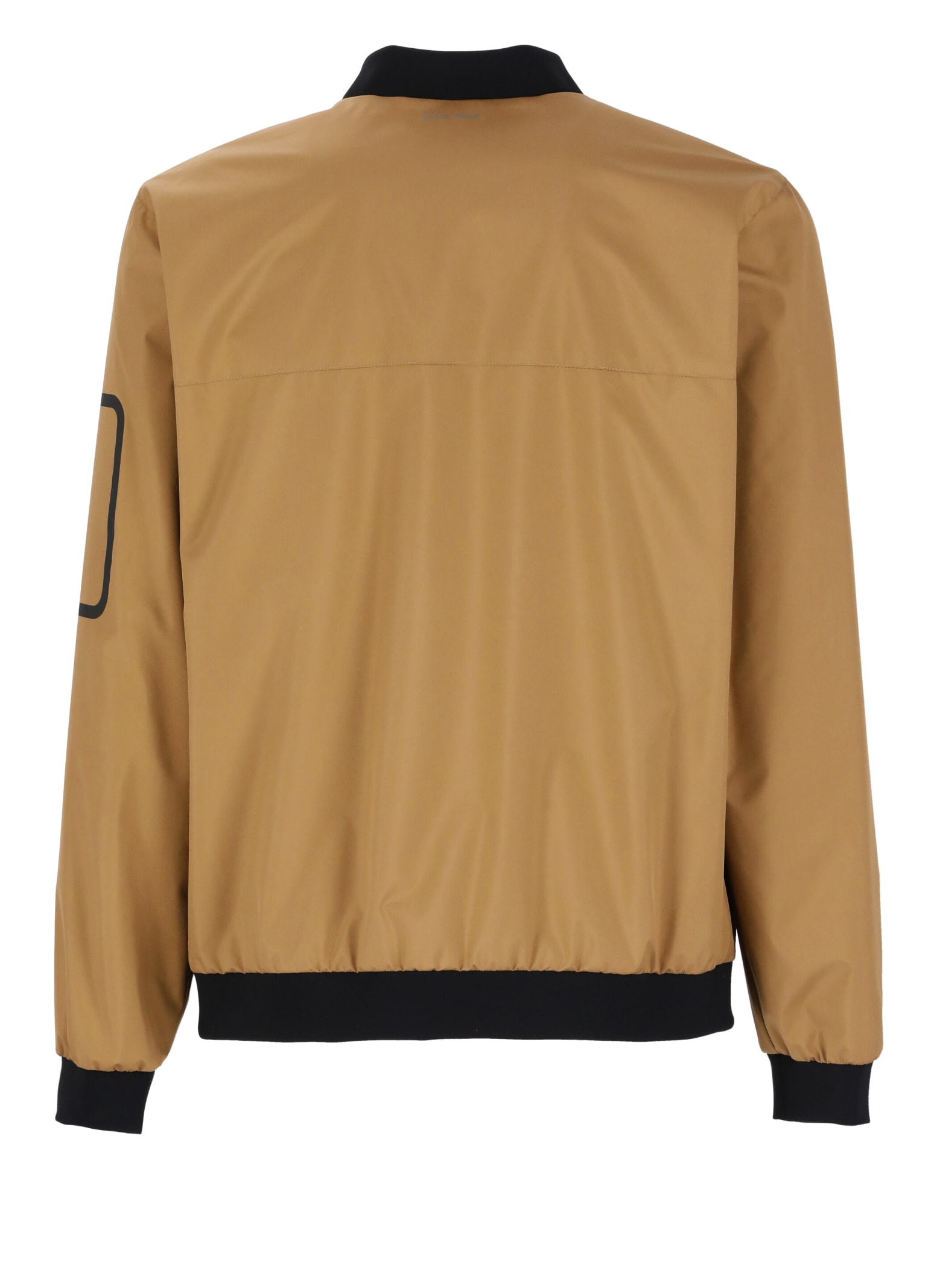 Shop Herno Gore-tex Bomber Jacket In Brown