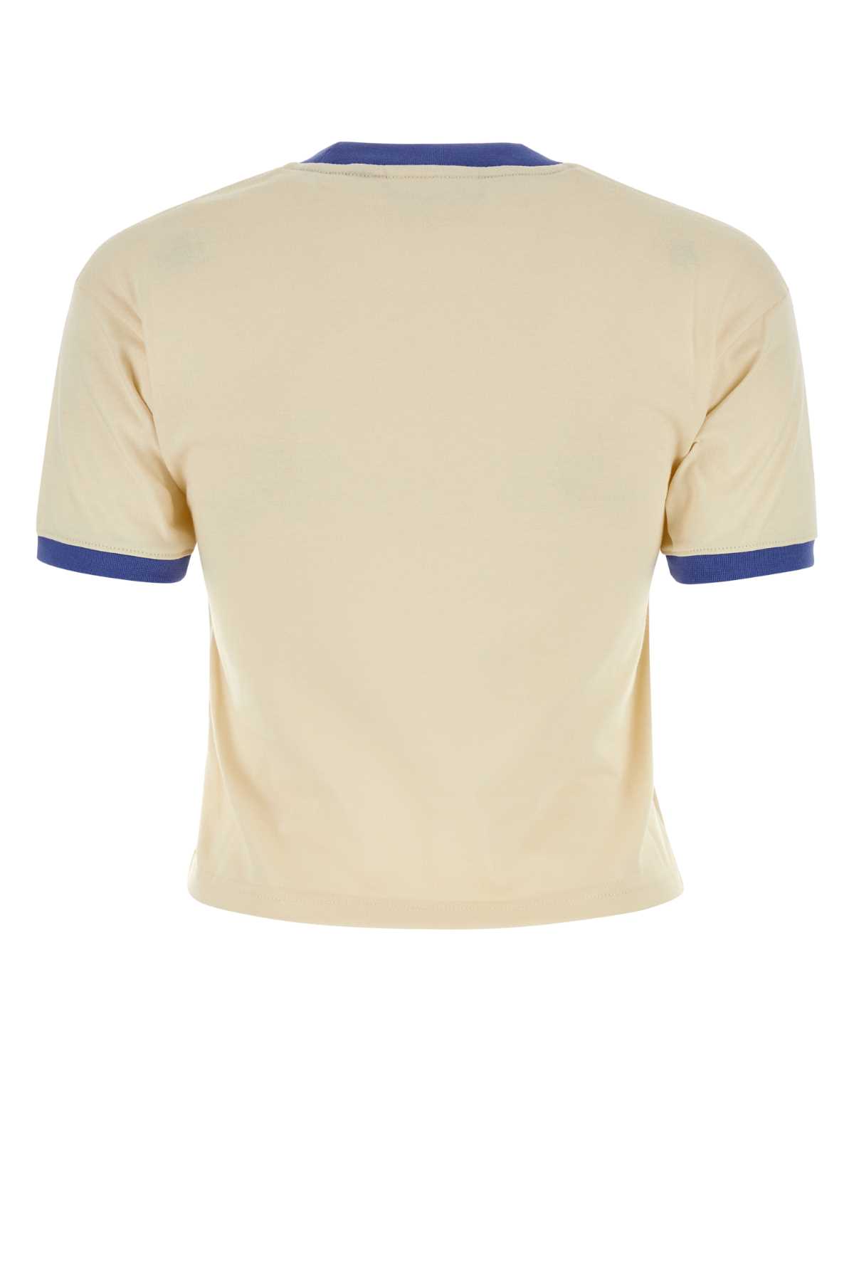 Gcds Sand Cotton T-shirt In Lightblue