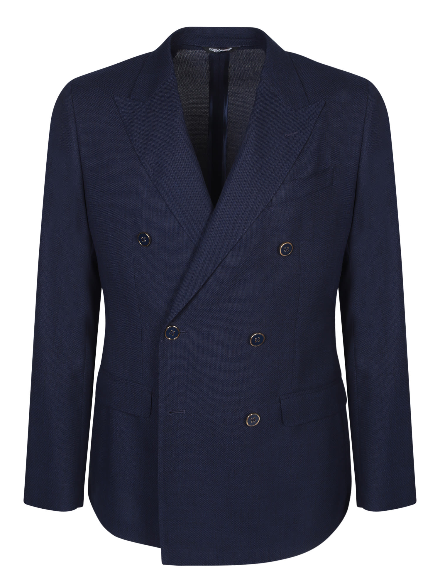 Dolce & Gabbana Double-breasted Blue Jacket