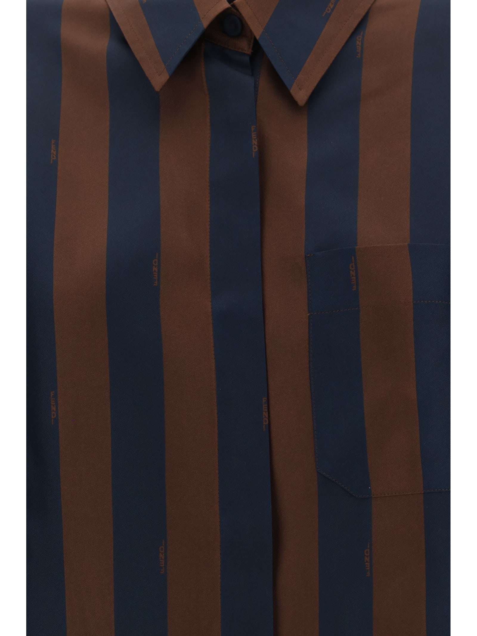 Shop Fendi Shirt In Brown