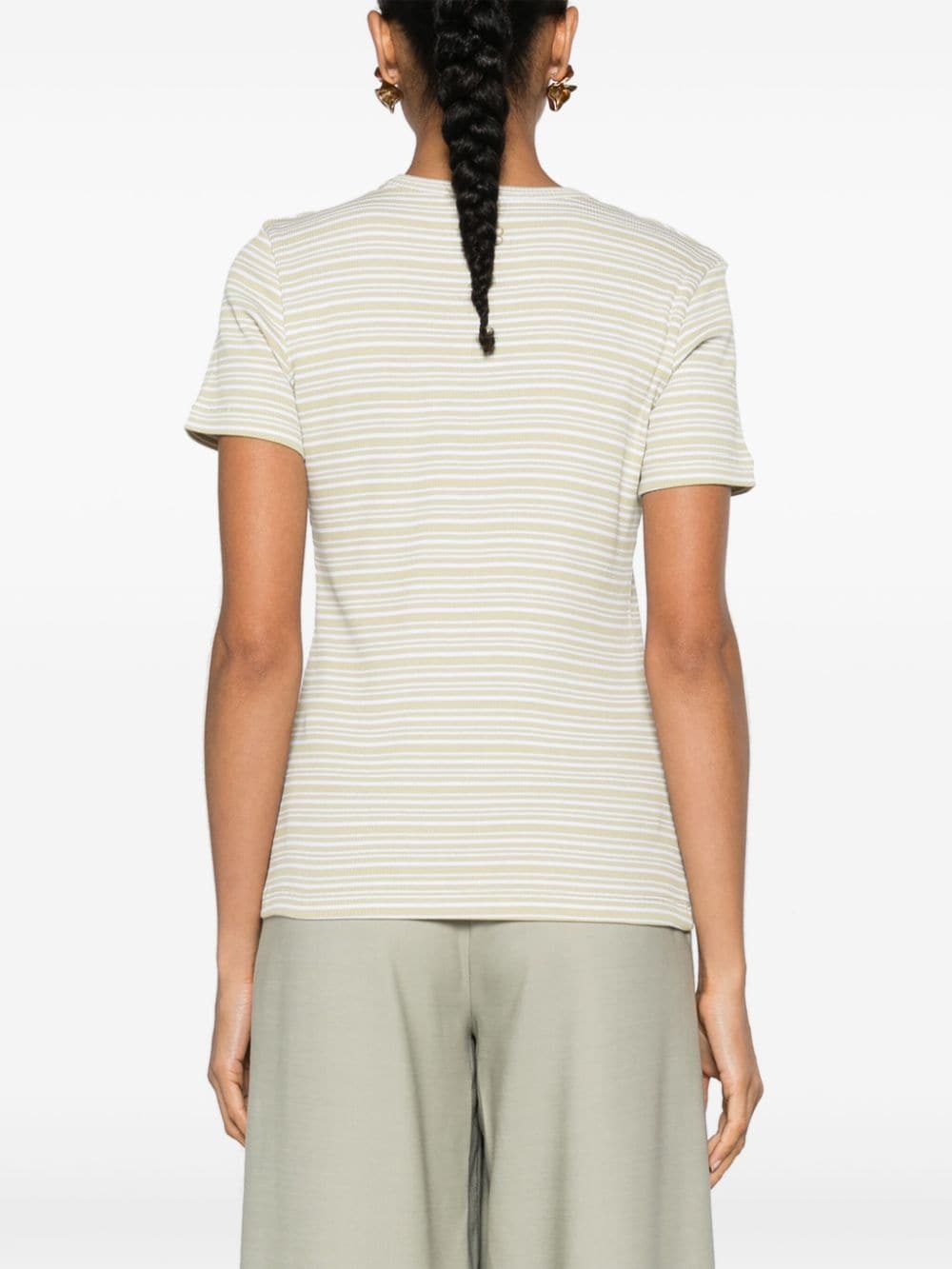 Filippa K Striped Cotton T-shirt In Multi
