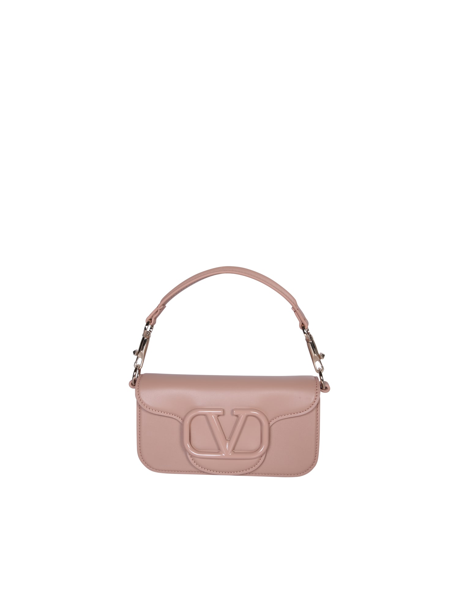 Powder Pink Leather Locã² Handbag
