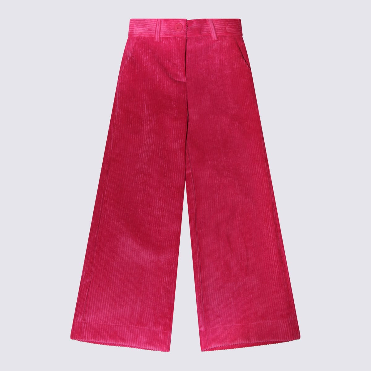 Monnalisa Kids' Rose Wide Leg Pants In Pink