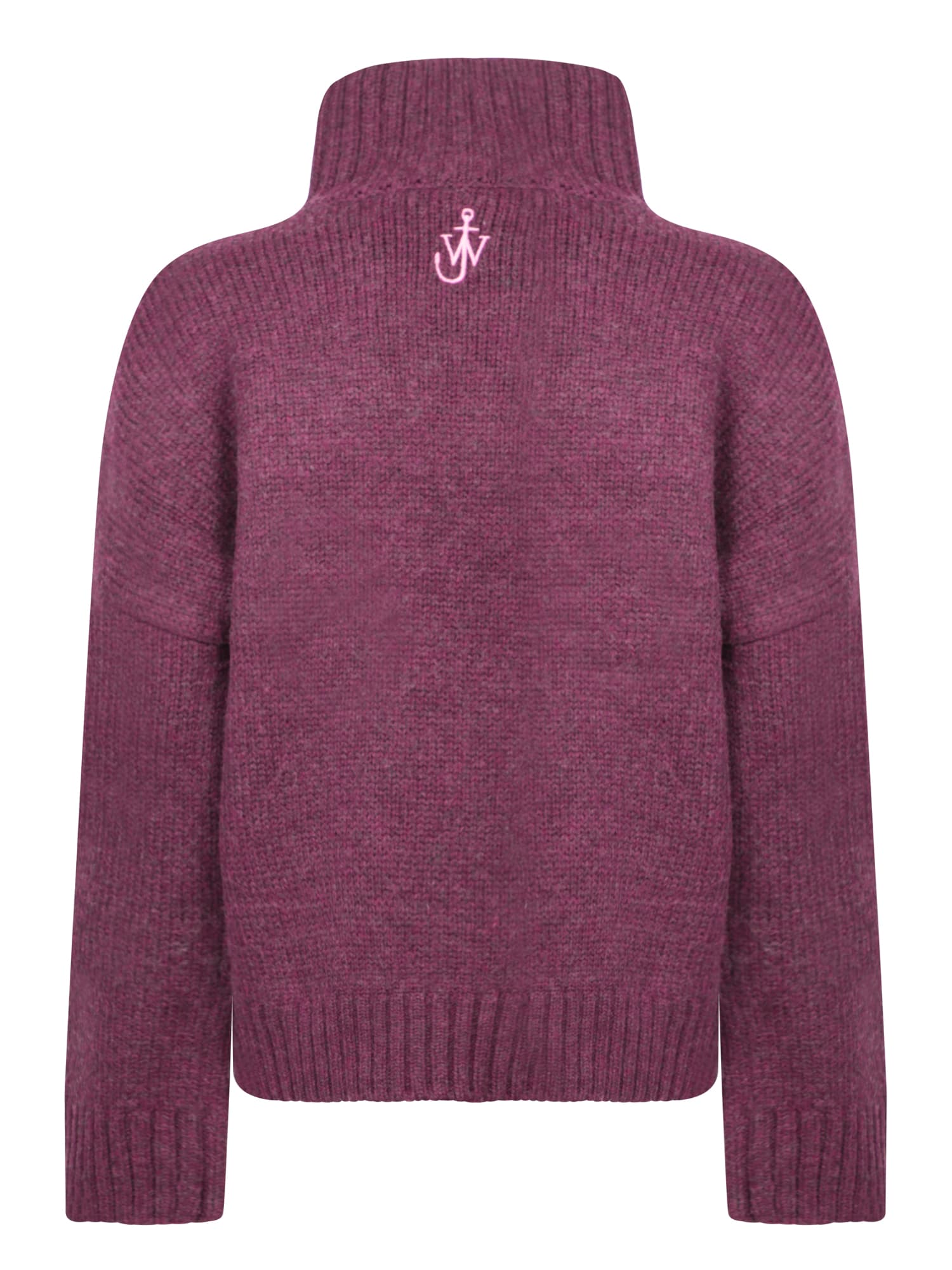 Shop Jw Anderson Plum And Pink Wool Sweater In Purple