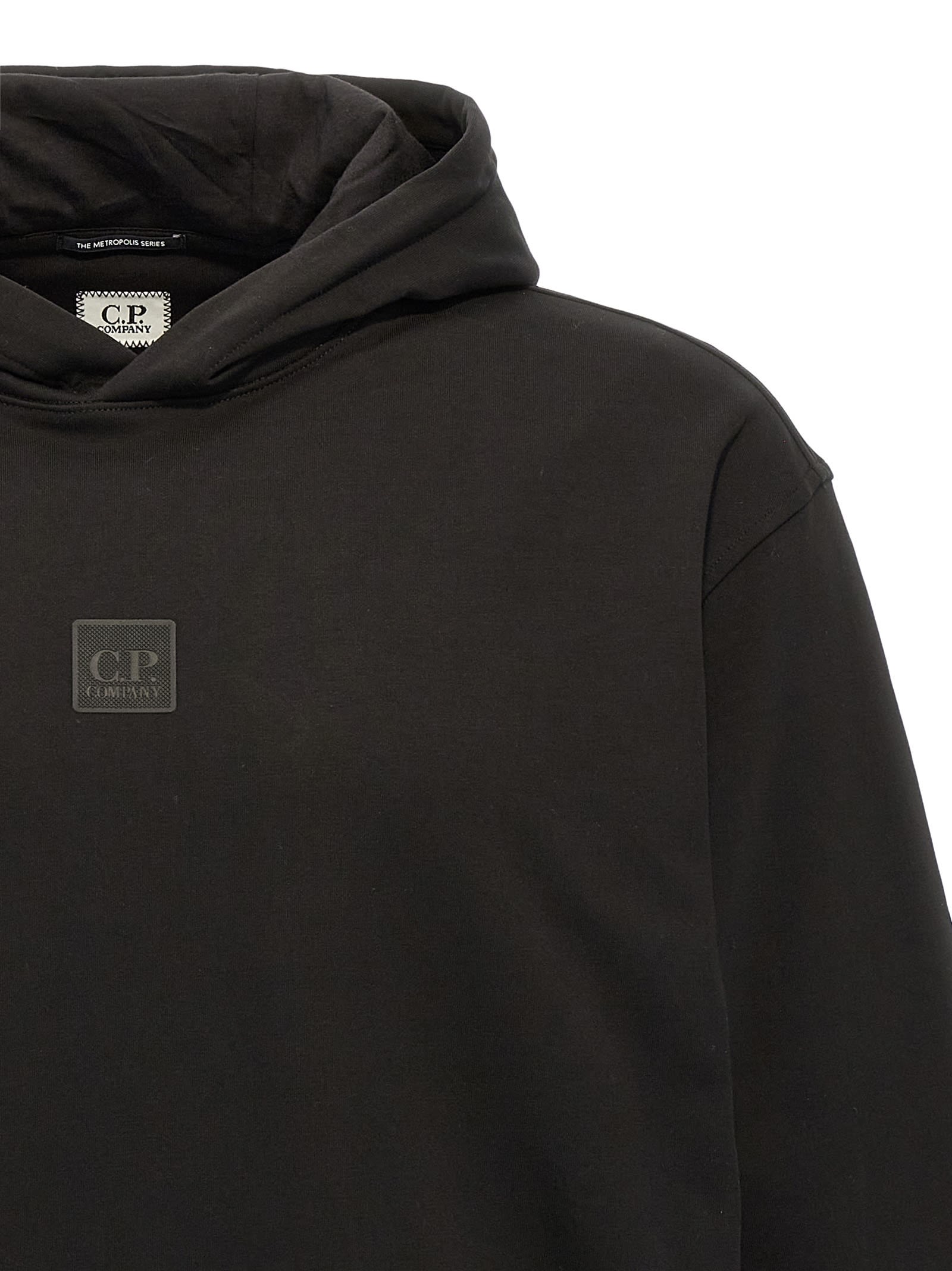 C.p. Company Black The Metropolis Series Hoodie In Black