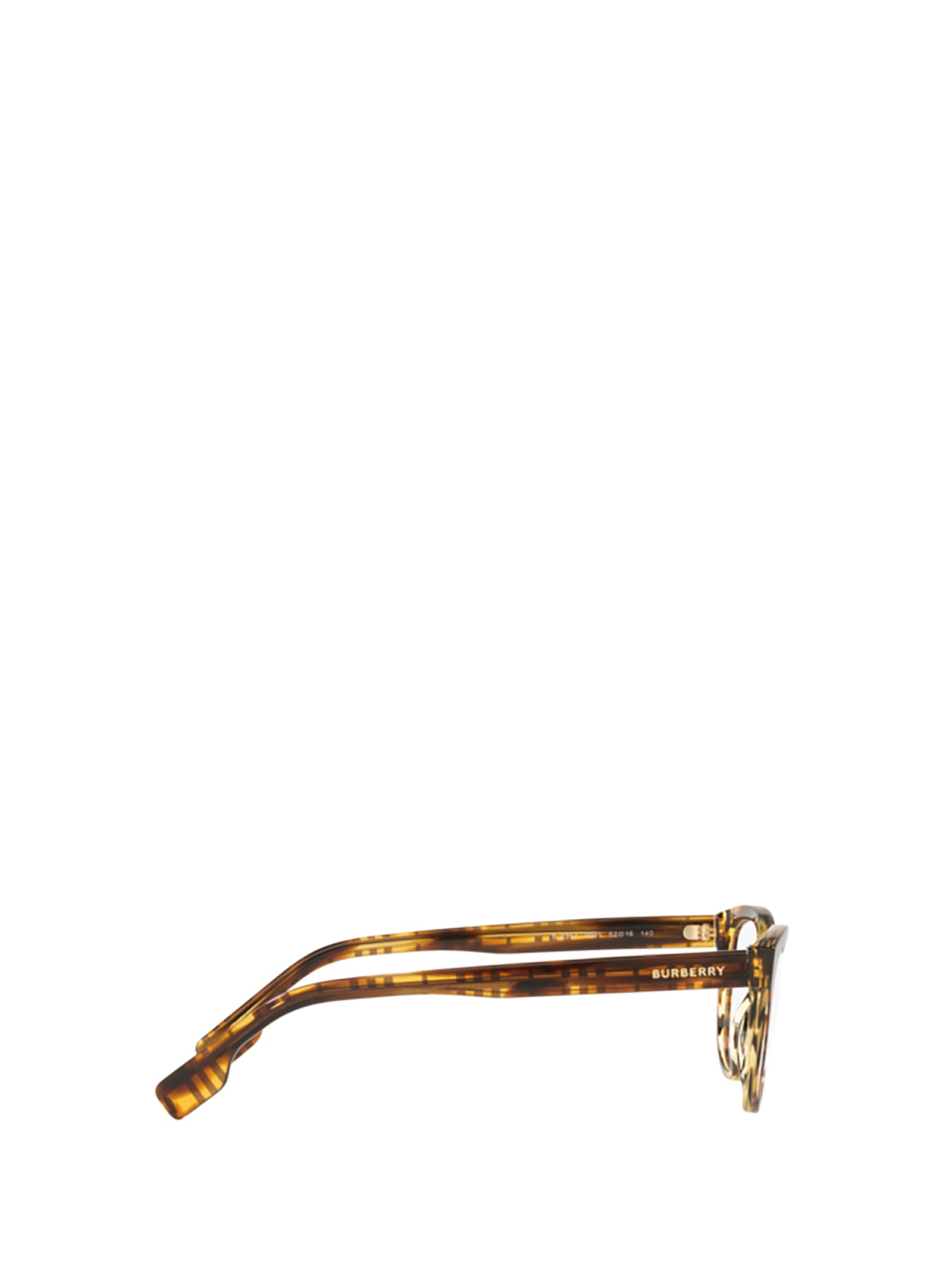 Shop Burberry Eyewear Be2357 Top Check / Striped Brown Glasses