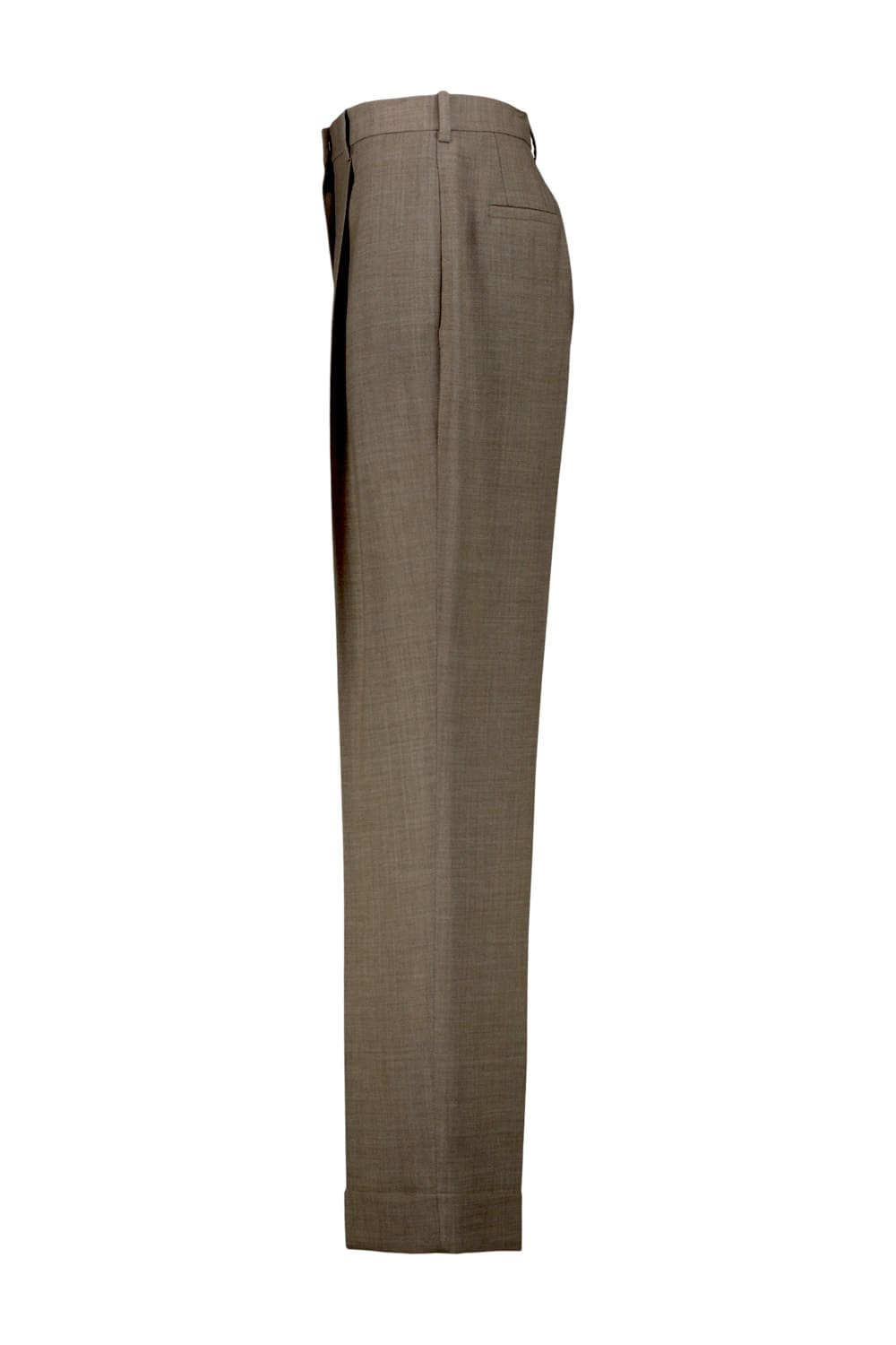 The Row Tor Pant In Taupe/ivory Melange