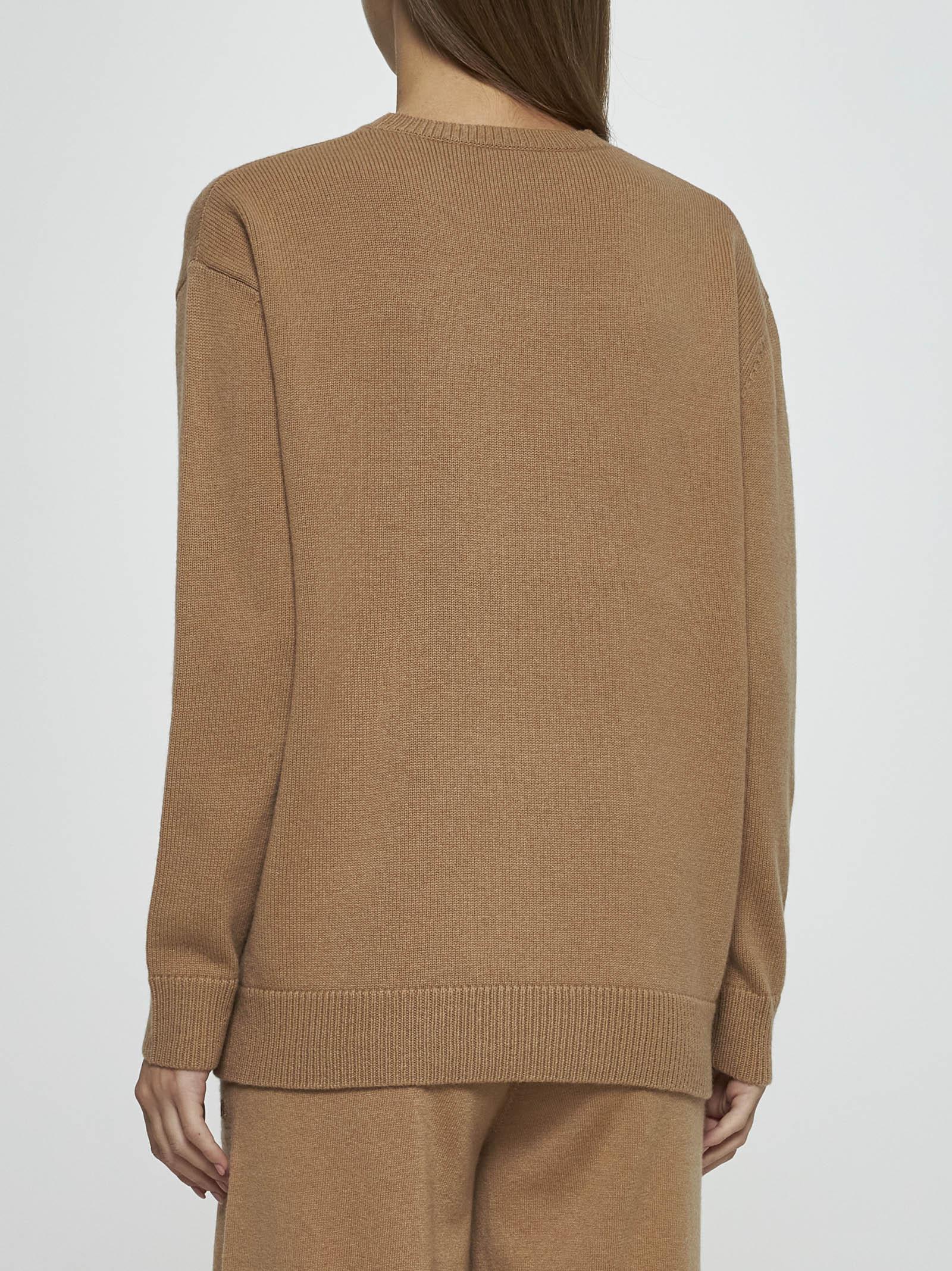 Shop Max Mara Plata Wool And Cashmere Sweater In Camel