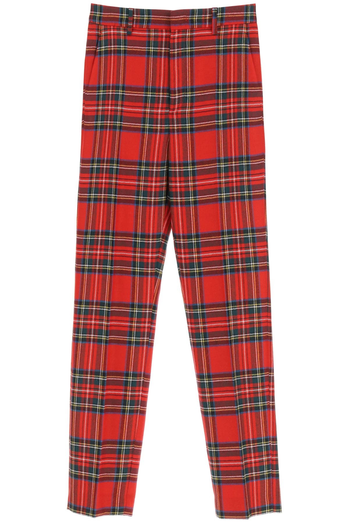 RED Valentino Plaid Wool Trousers