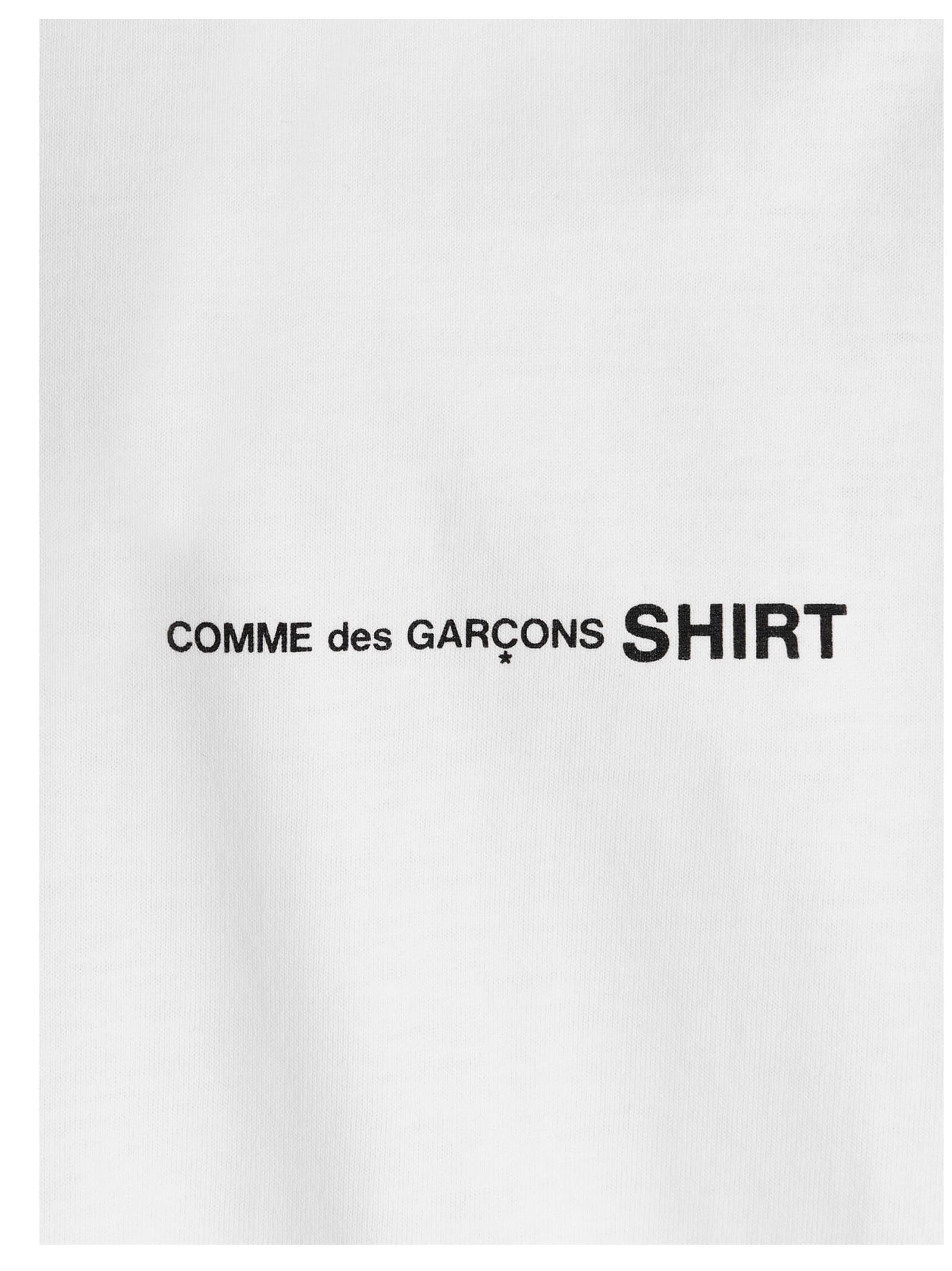 Comme Des Garçons Shirt Logo T-shirt In White