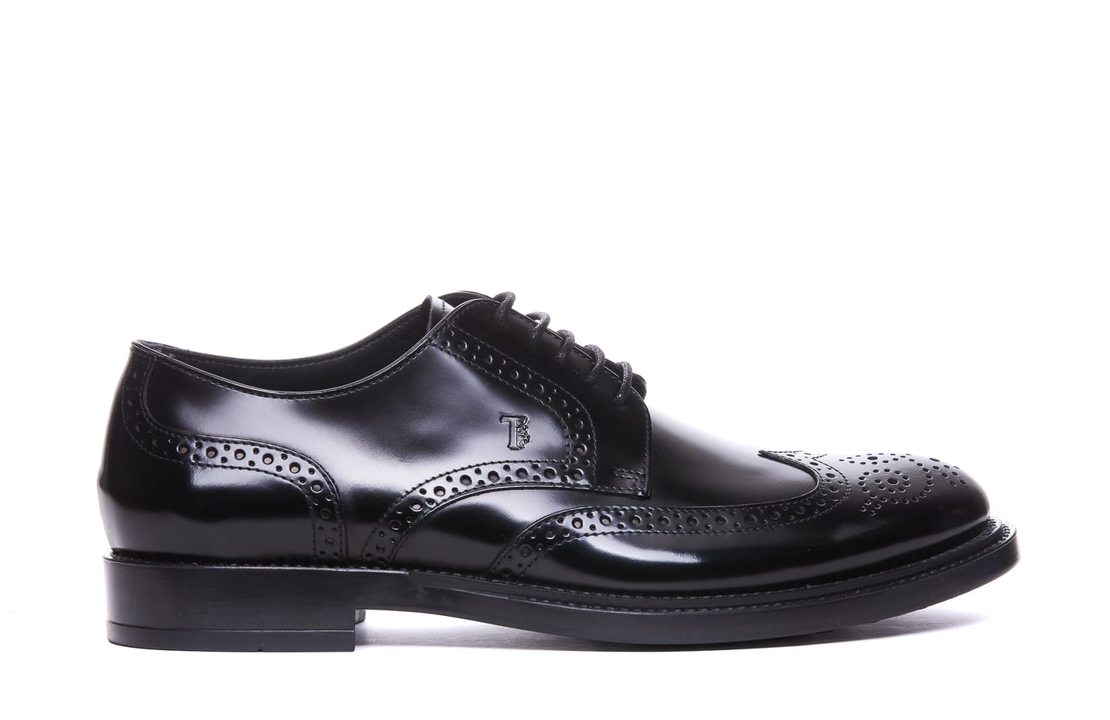 Shop Tod's Laced Up Shoes In Black