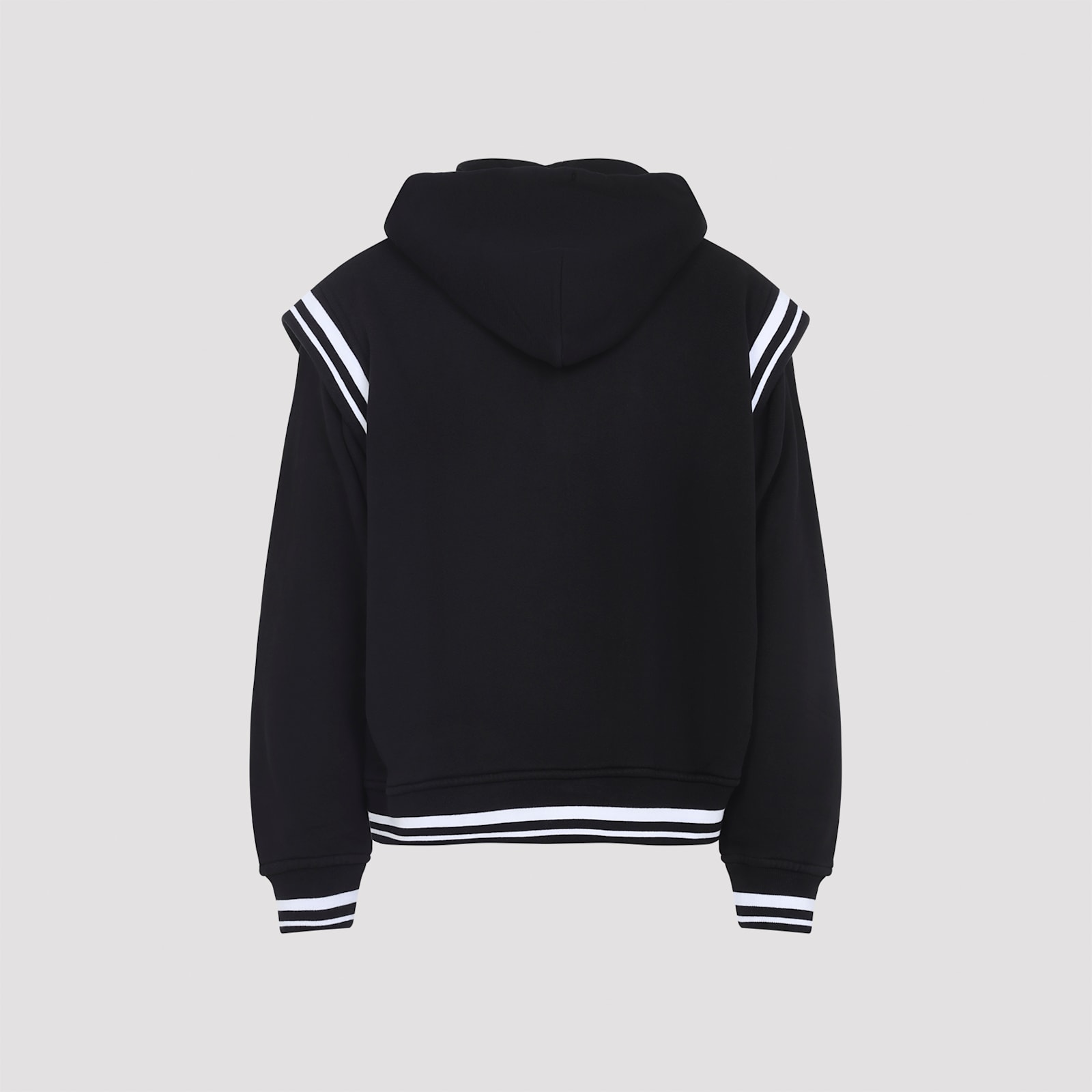 Off-white Off White Gothic Fleece Varsity Jacket In Black