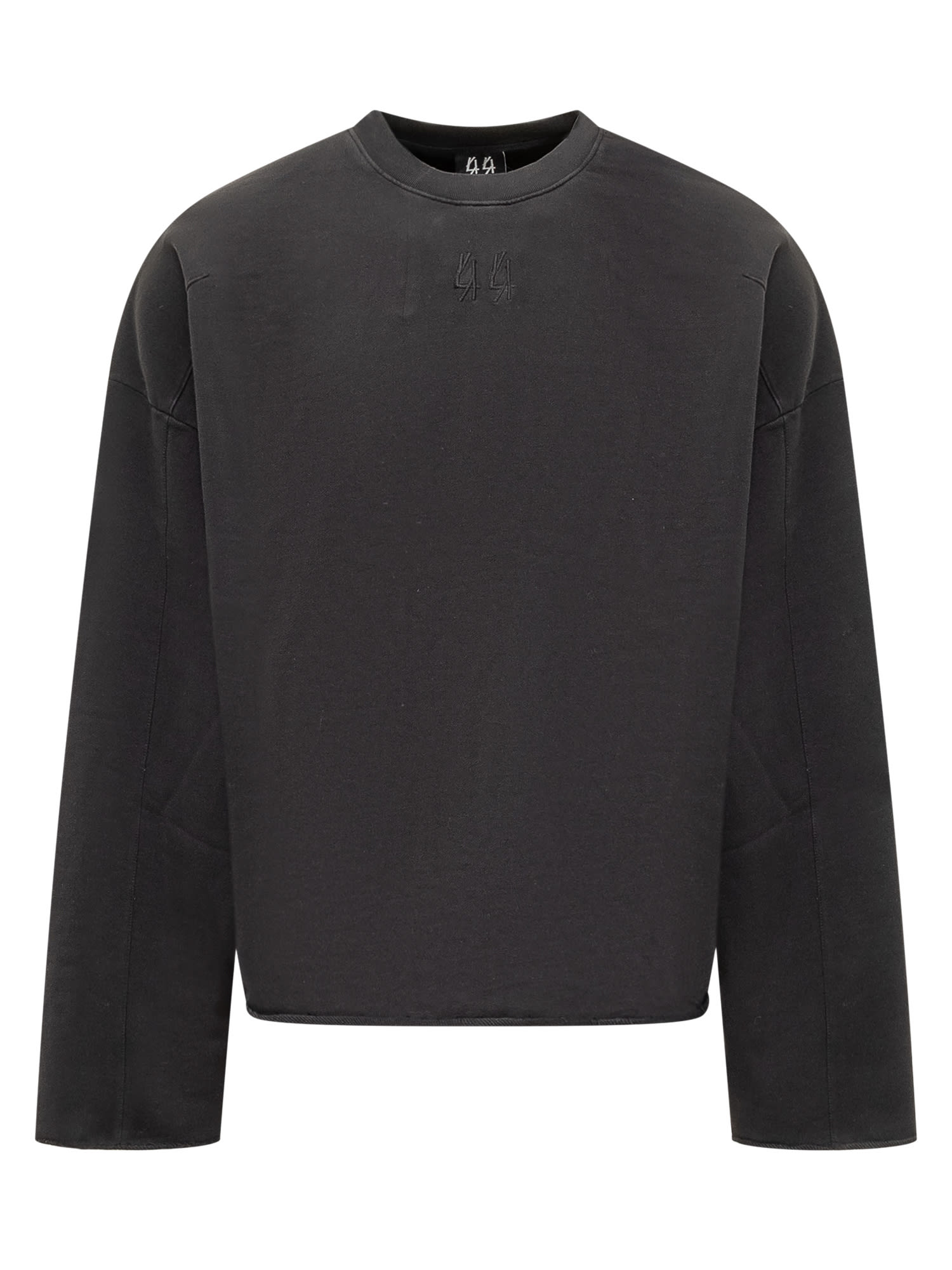 Shop 44 Label Group Sweatshirt With Logo In Black Stone Darkened Black