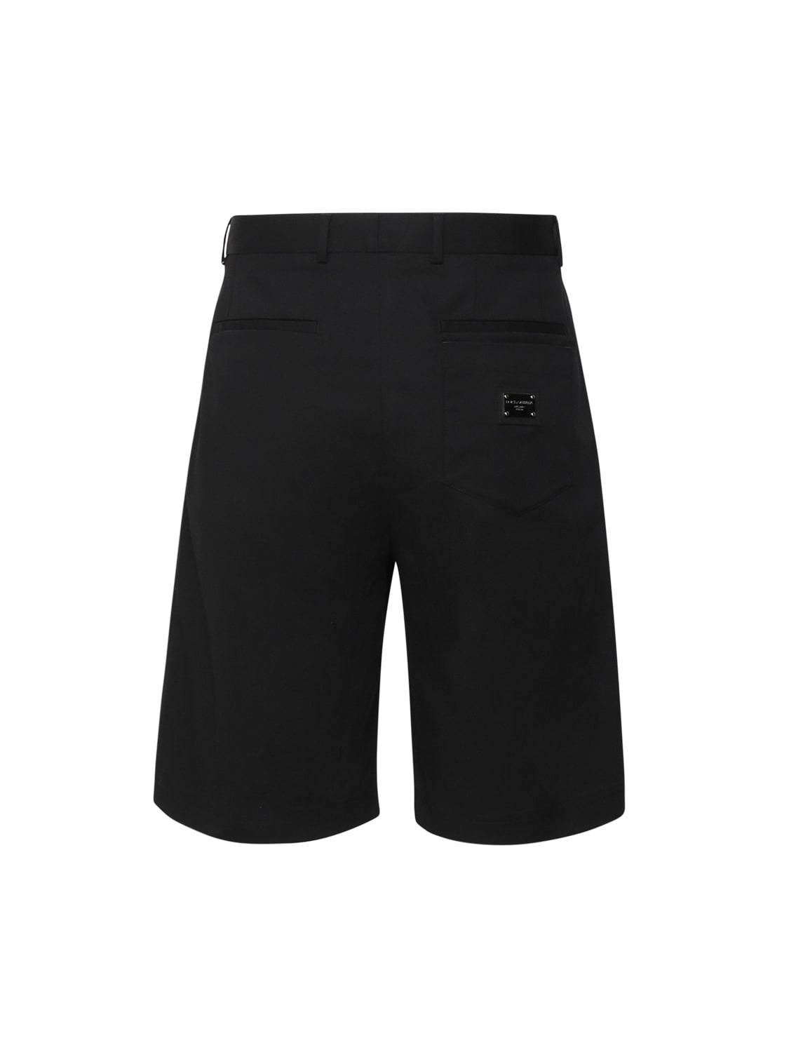 Shop Dolce & Gabbana Shorts In Cotton In Black