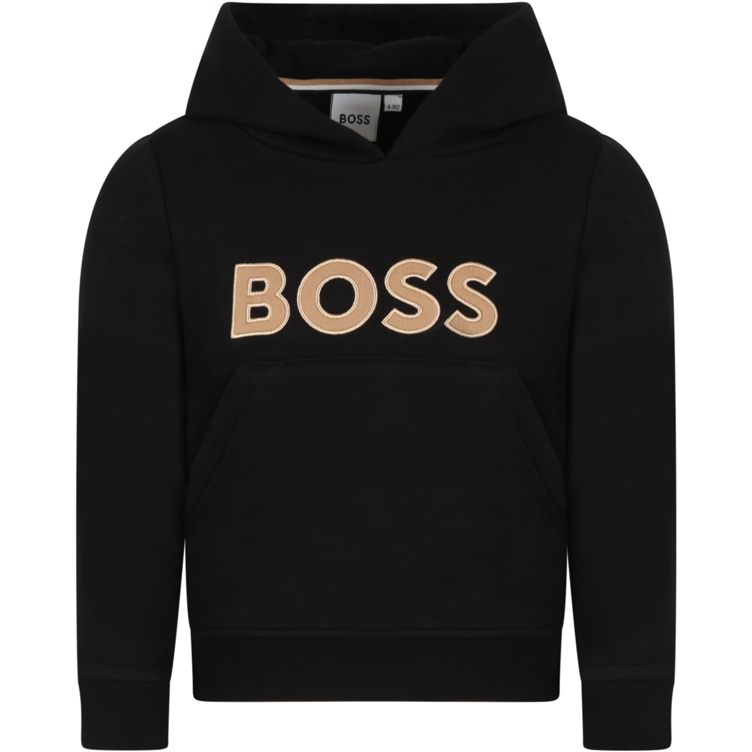 Shop Hugo Boss Black Sweatshirt For Boy With Logo