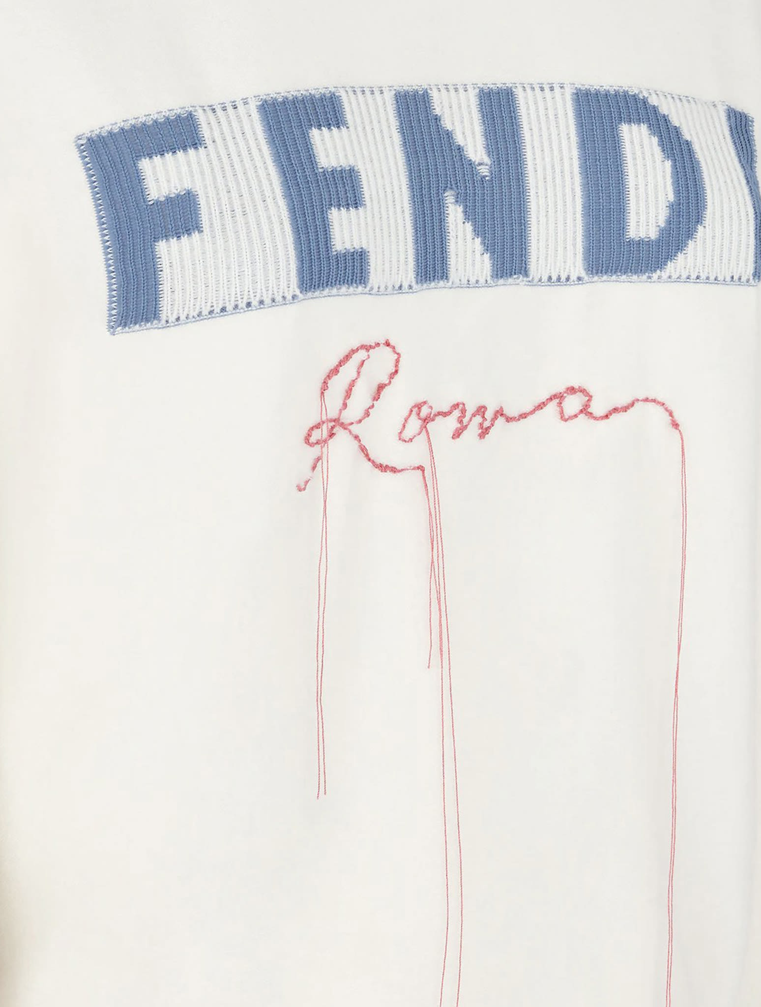Shop Fendi Pullover Roma Cashmere In Znm White