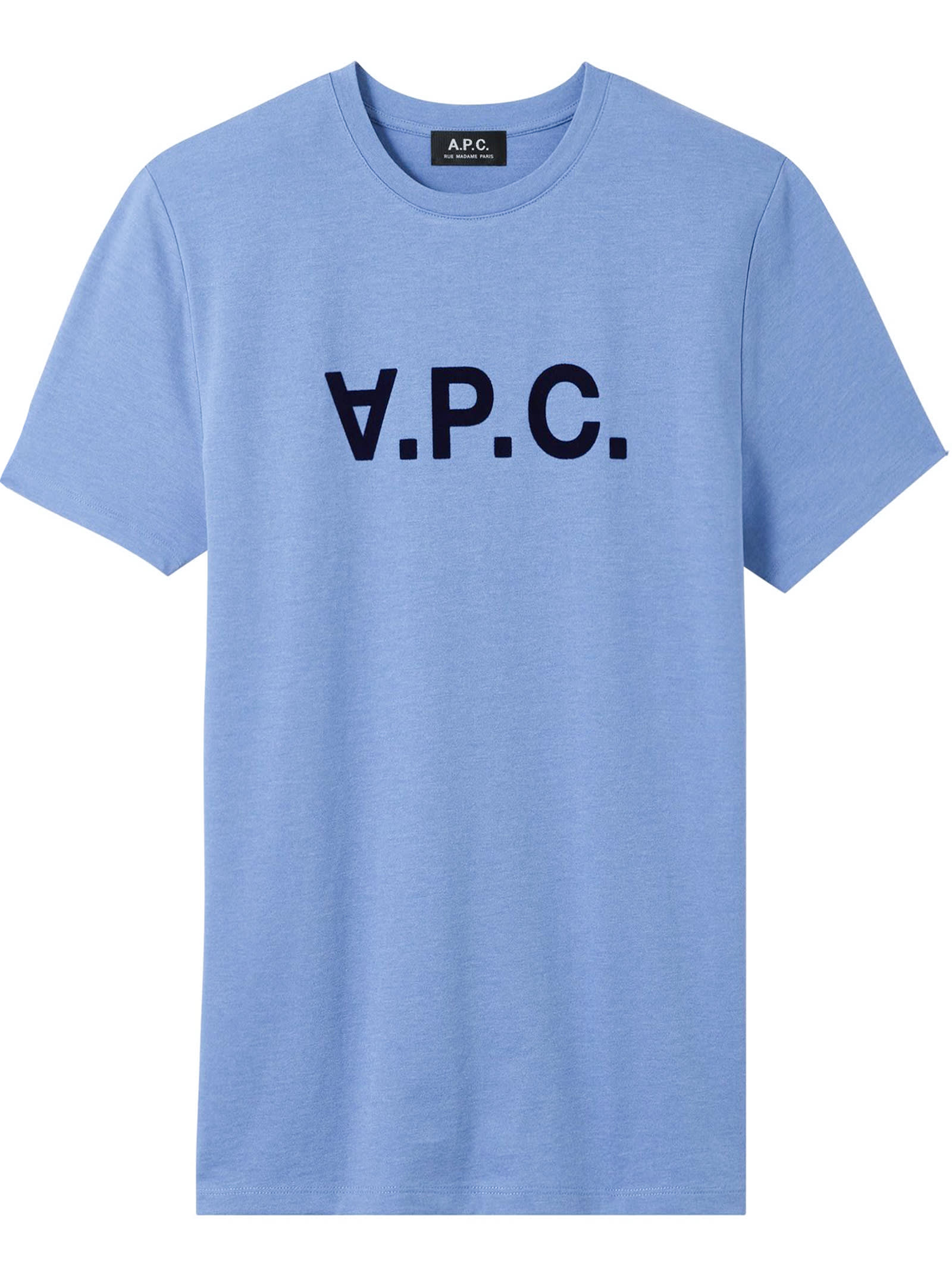 A.P.C. Light Blue Cotton T-shirt