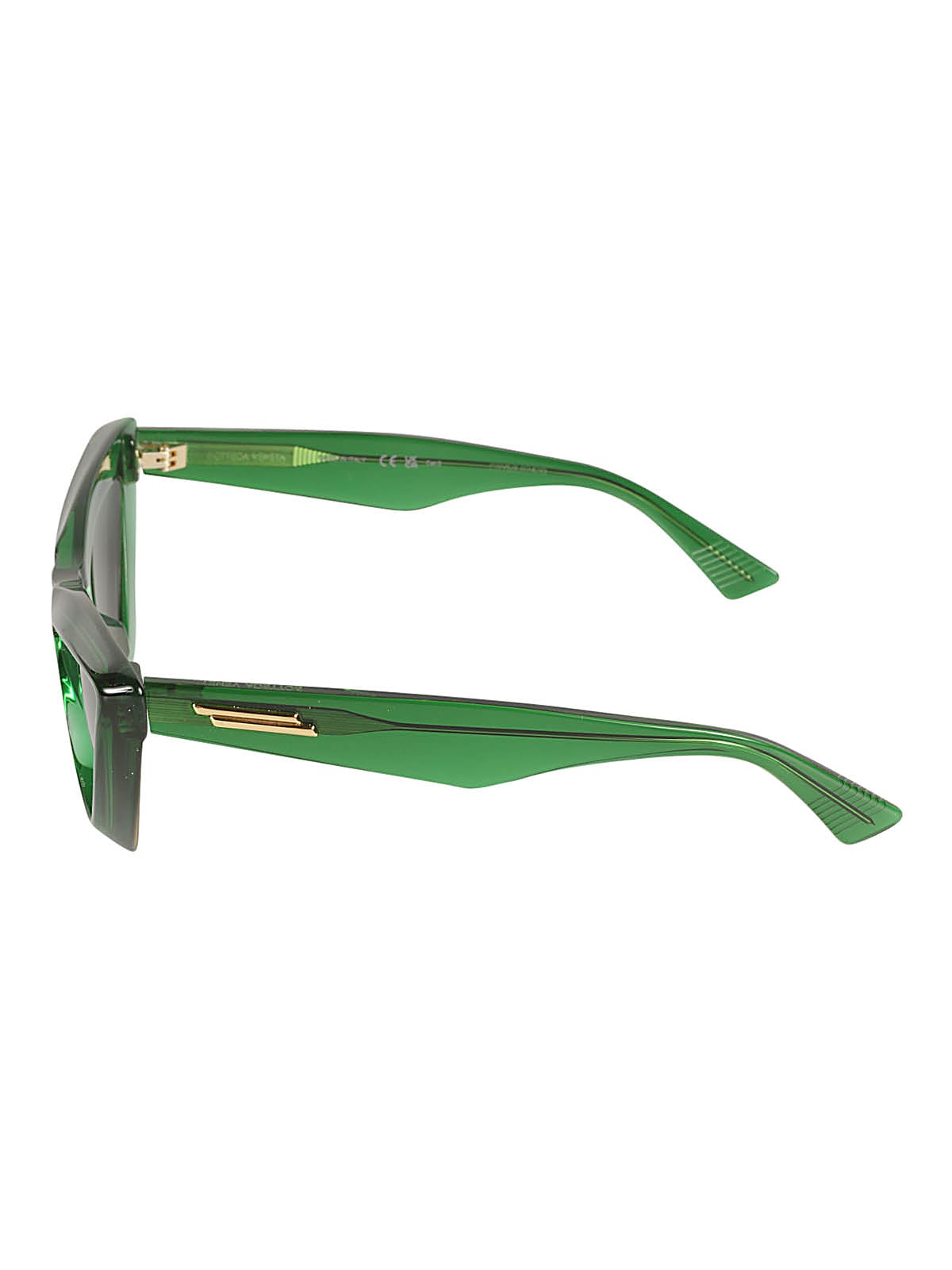 Shop Bottega Veneta Cat Eye Frame Sunglasses In Green