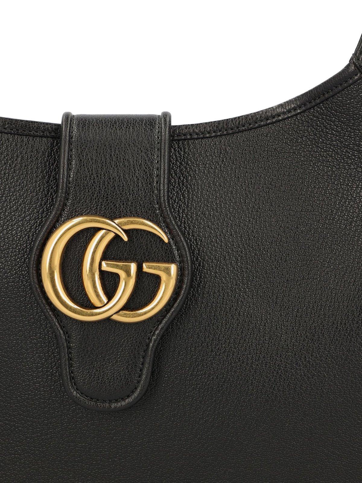 Shop Gucci Aphrodite Medium Shoulder Bag In Black